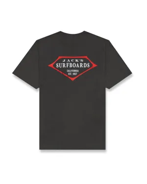 T-shirt Retro Lam CF (Coupe Classique) Manches Courtes - Charbon