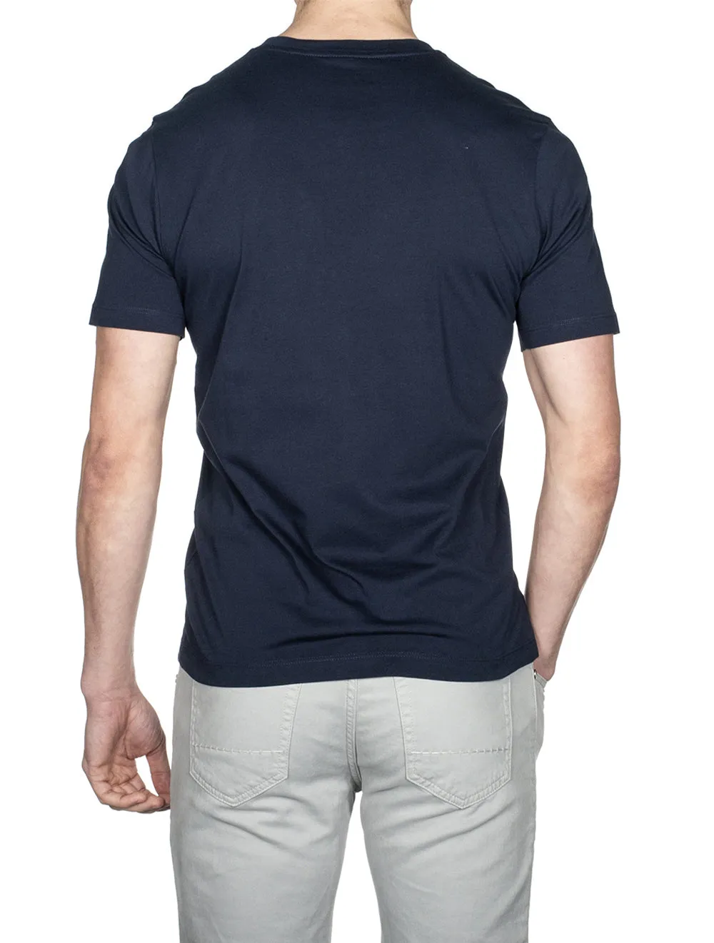 T-shirt à col rond Marine
