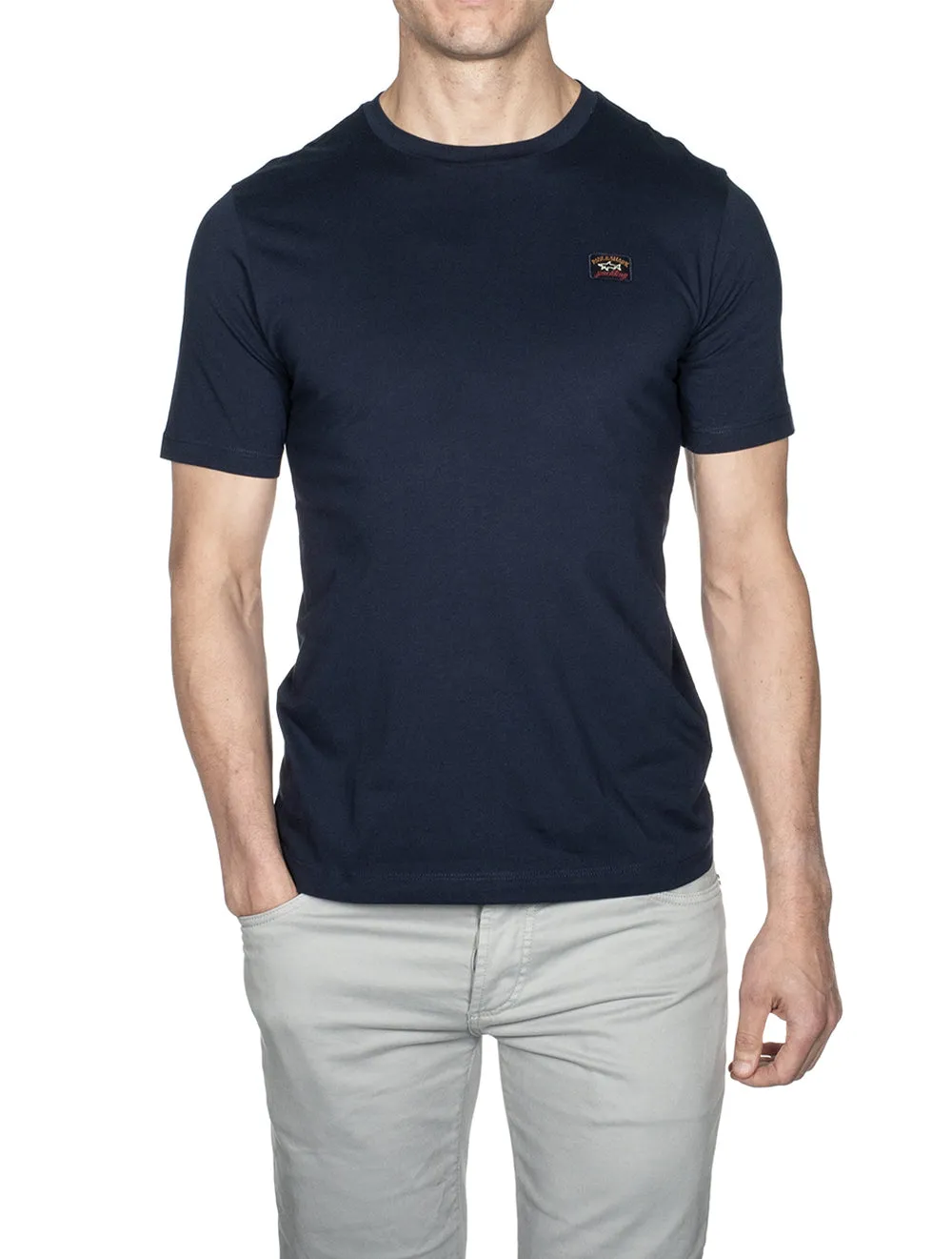 T-shirt à col rond Marine