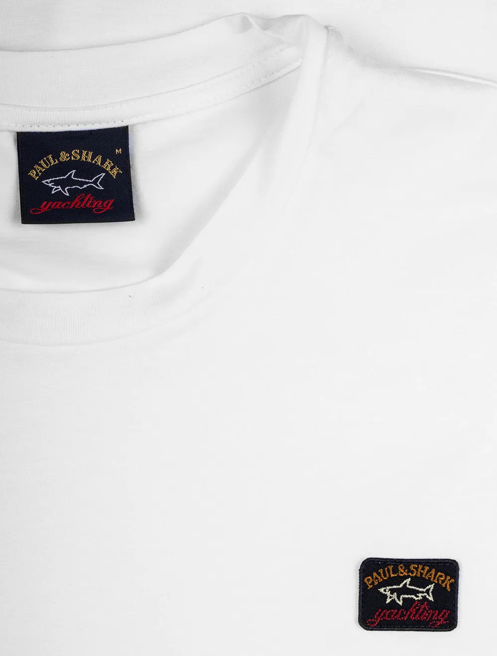 T-shirt Blanc à Col Rond
