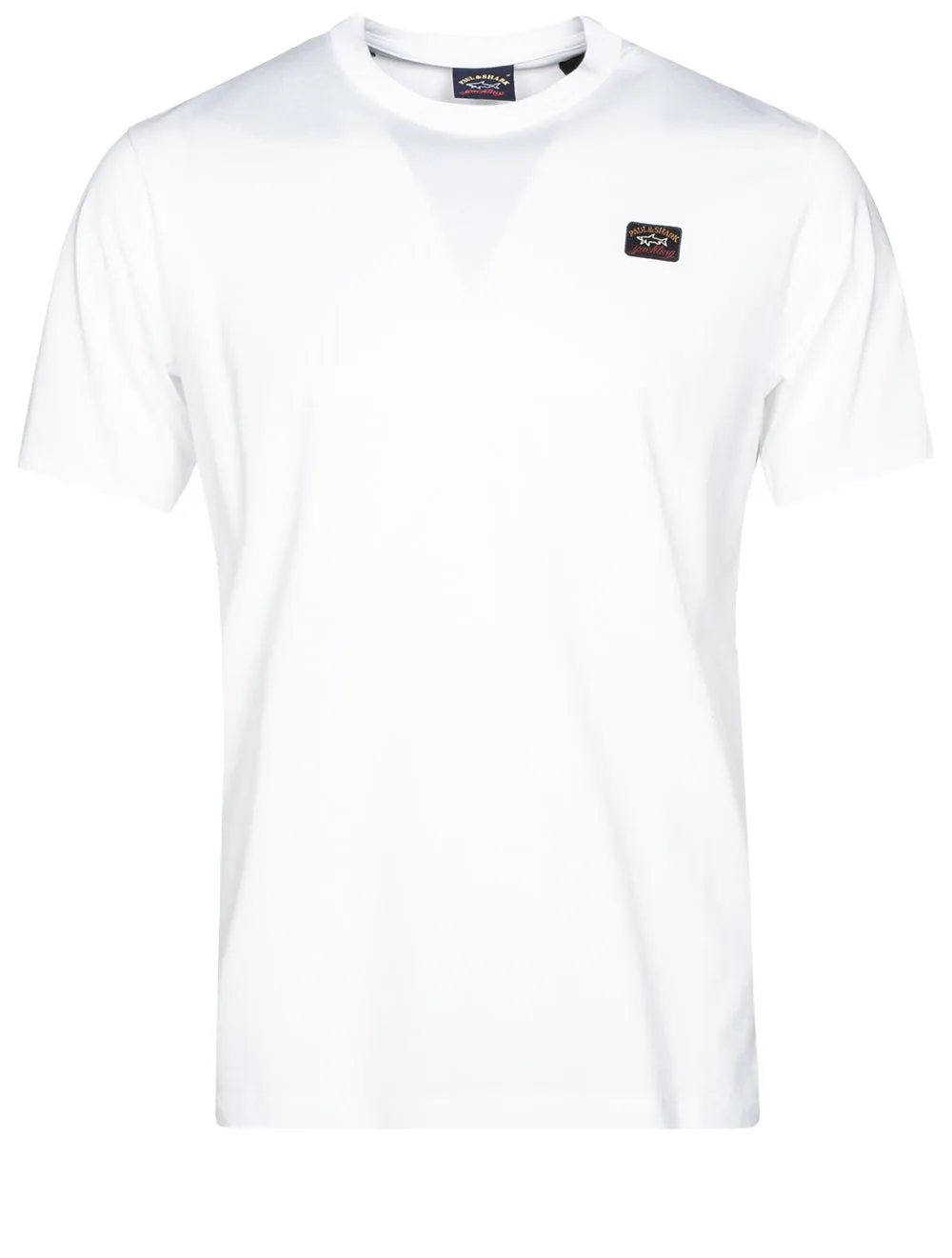 T-shirt Blanc à Col Rond