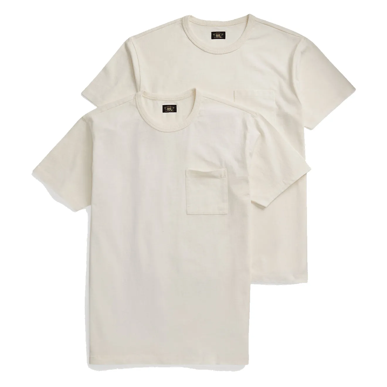 RRL par Ralph Lauren T-shirt à poche teint en pièce Deux-pièces Blanc chaud