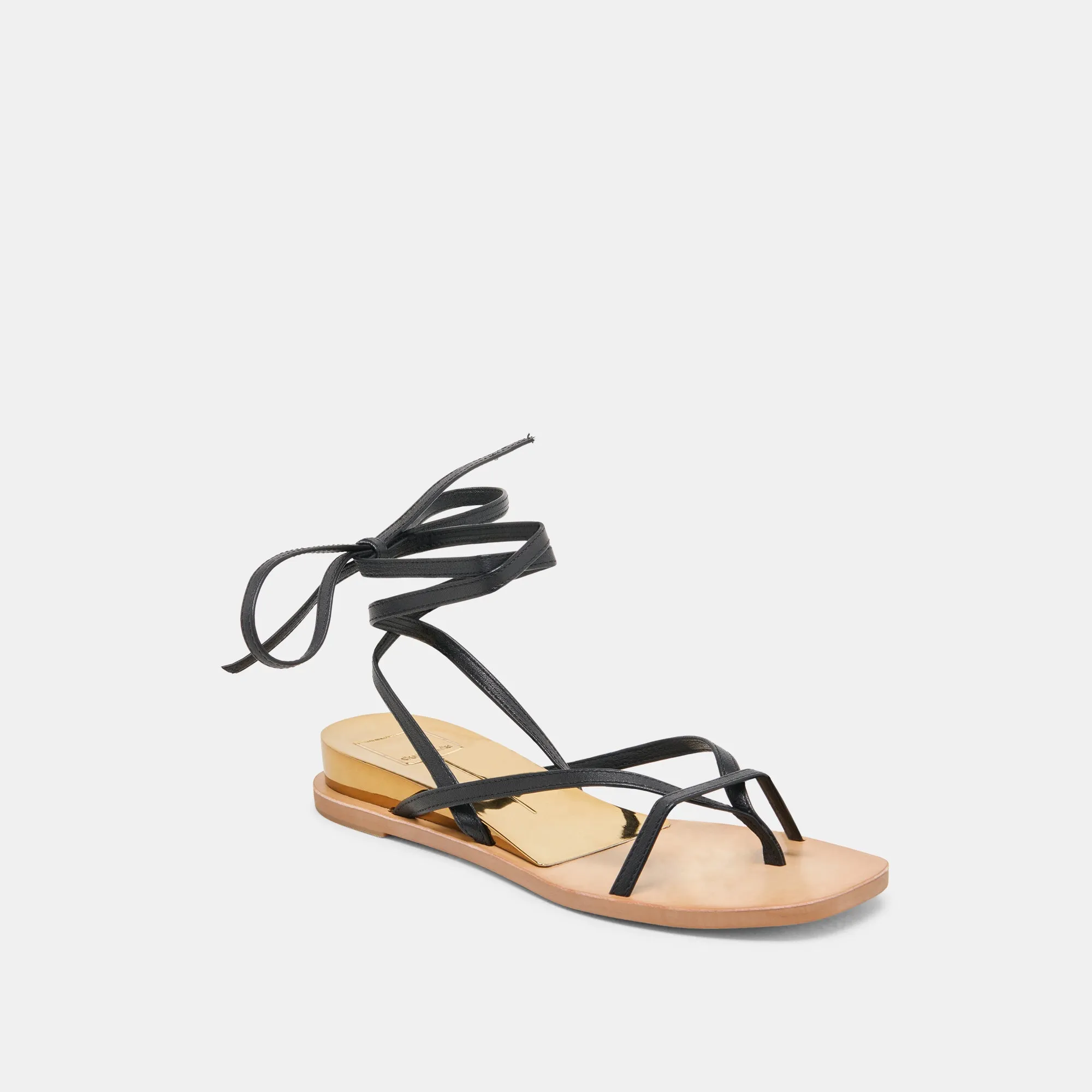 SANDALES RUDIE EN CUIR NOIR