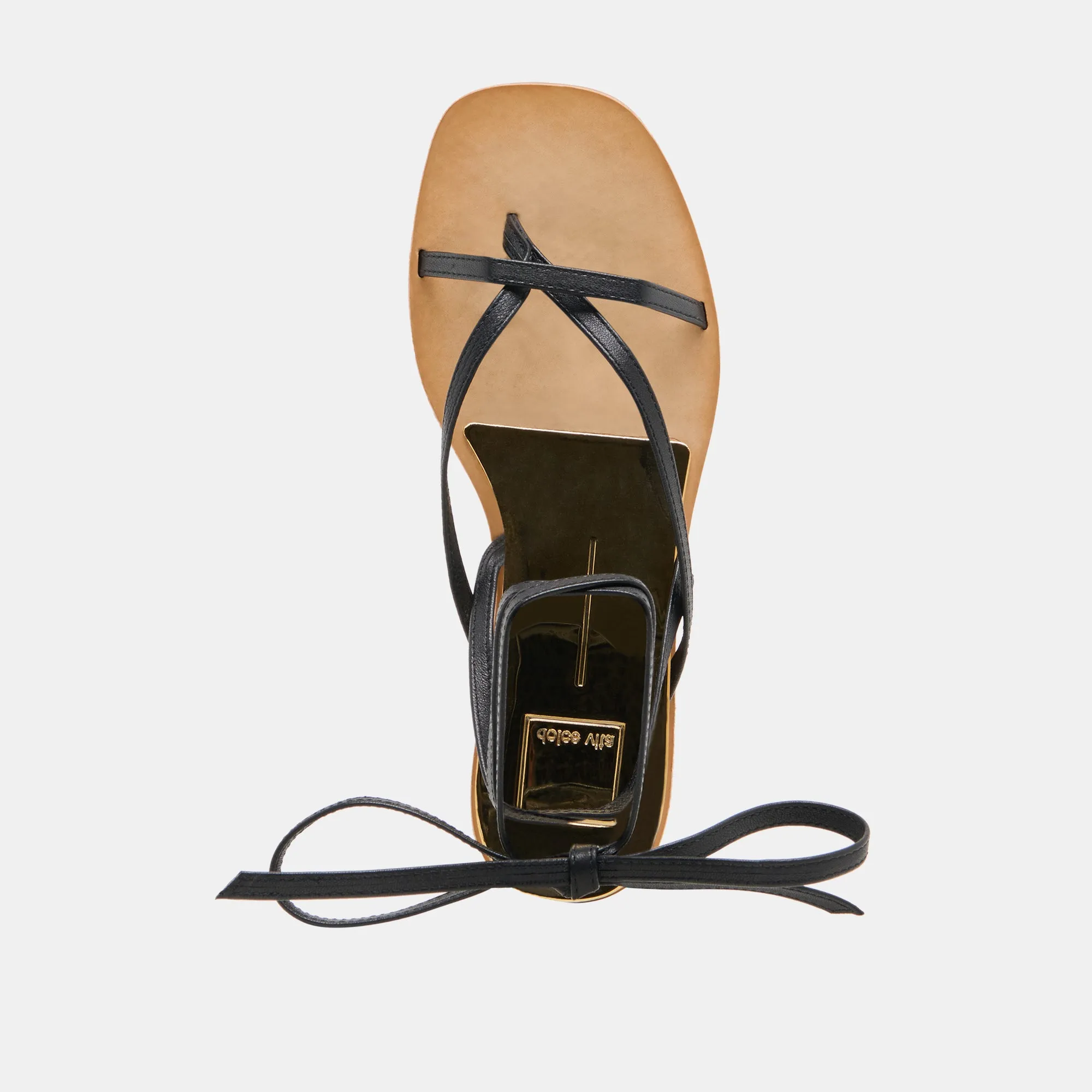 SANDALES RUDIE EN CUIR NOIR