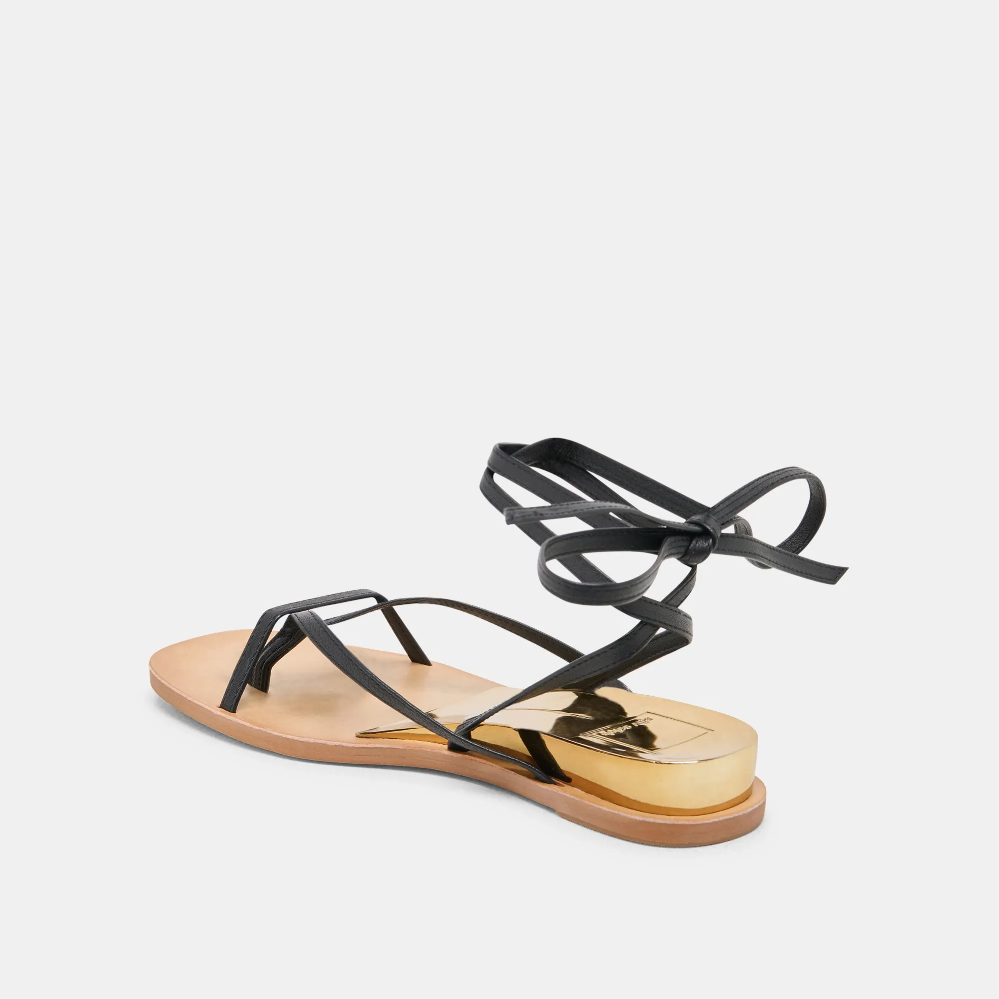 SANDALES RUDIE EN CUIR NOIR