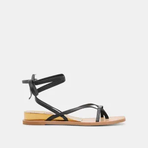 SANDALES RUDIE EN CUIR NOIR