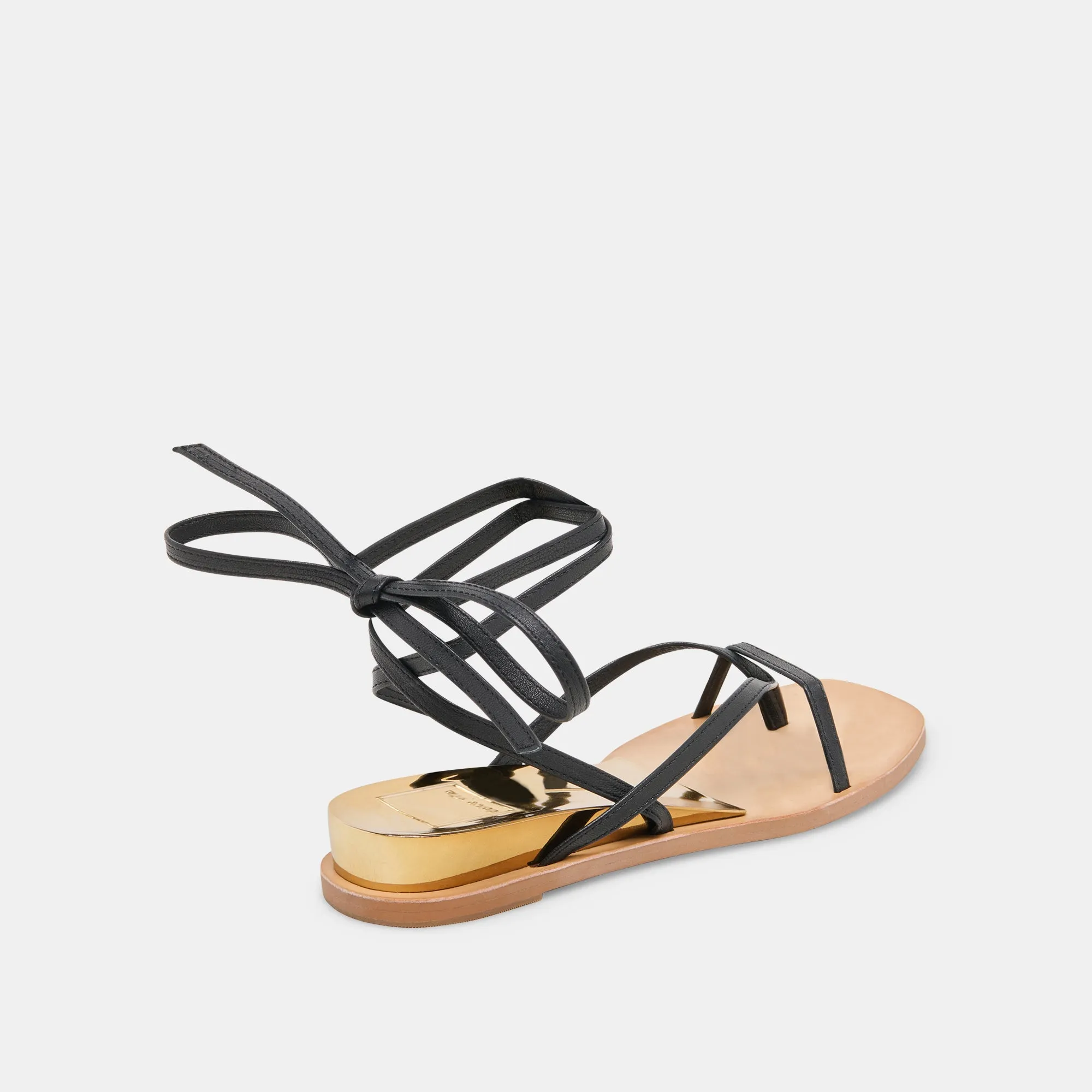 SANDALES RUDIE EN CUIR NOIR