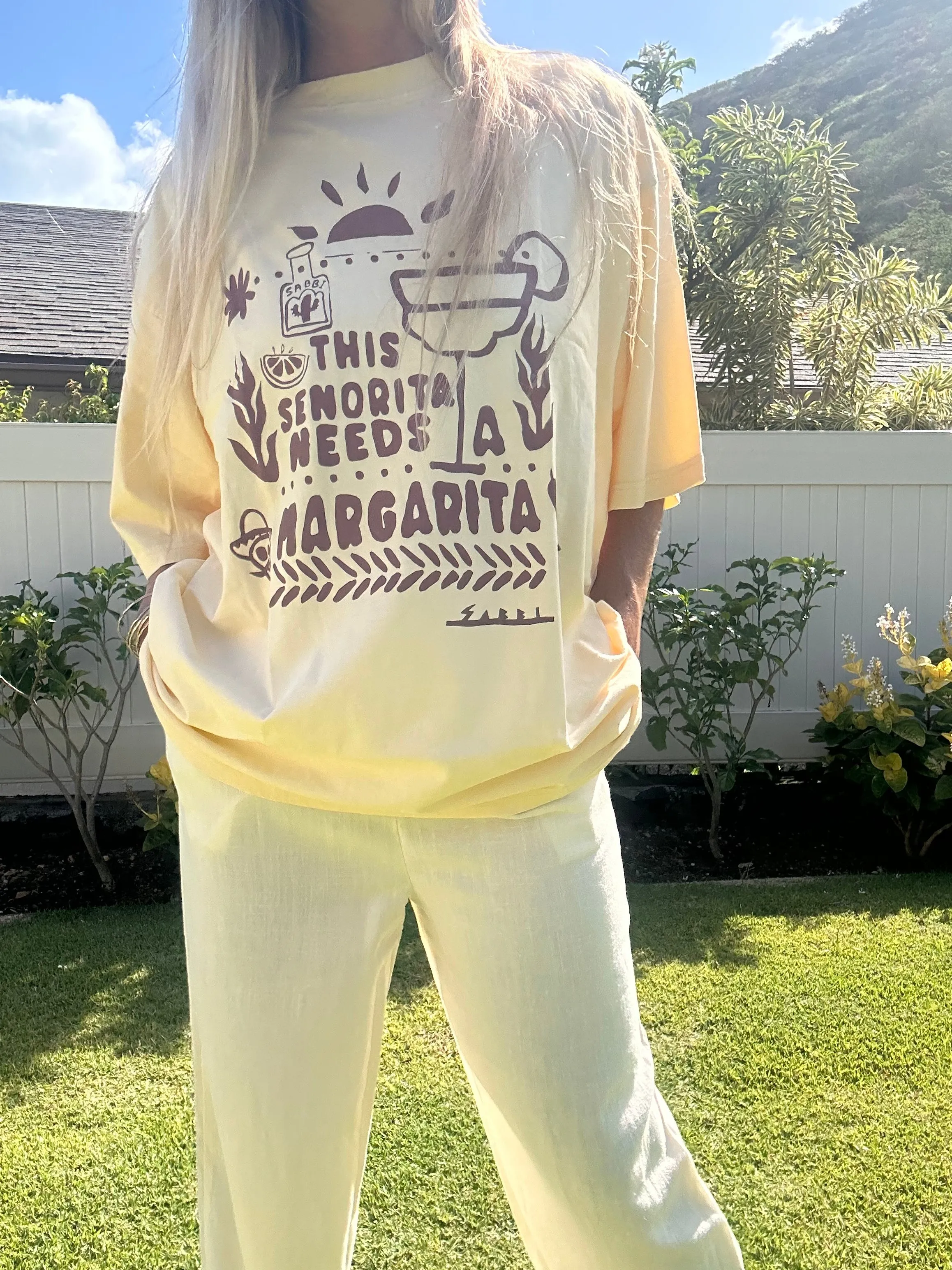 SABBI Le t-shirt oversize Margie - Café latte