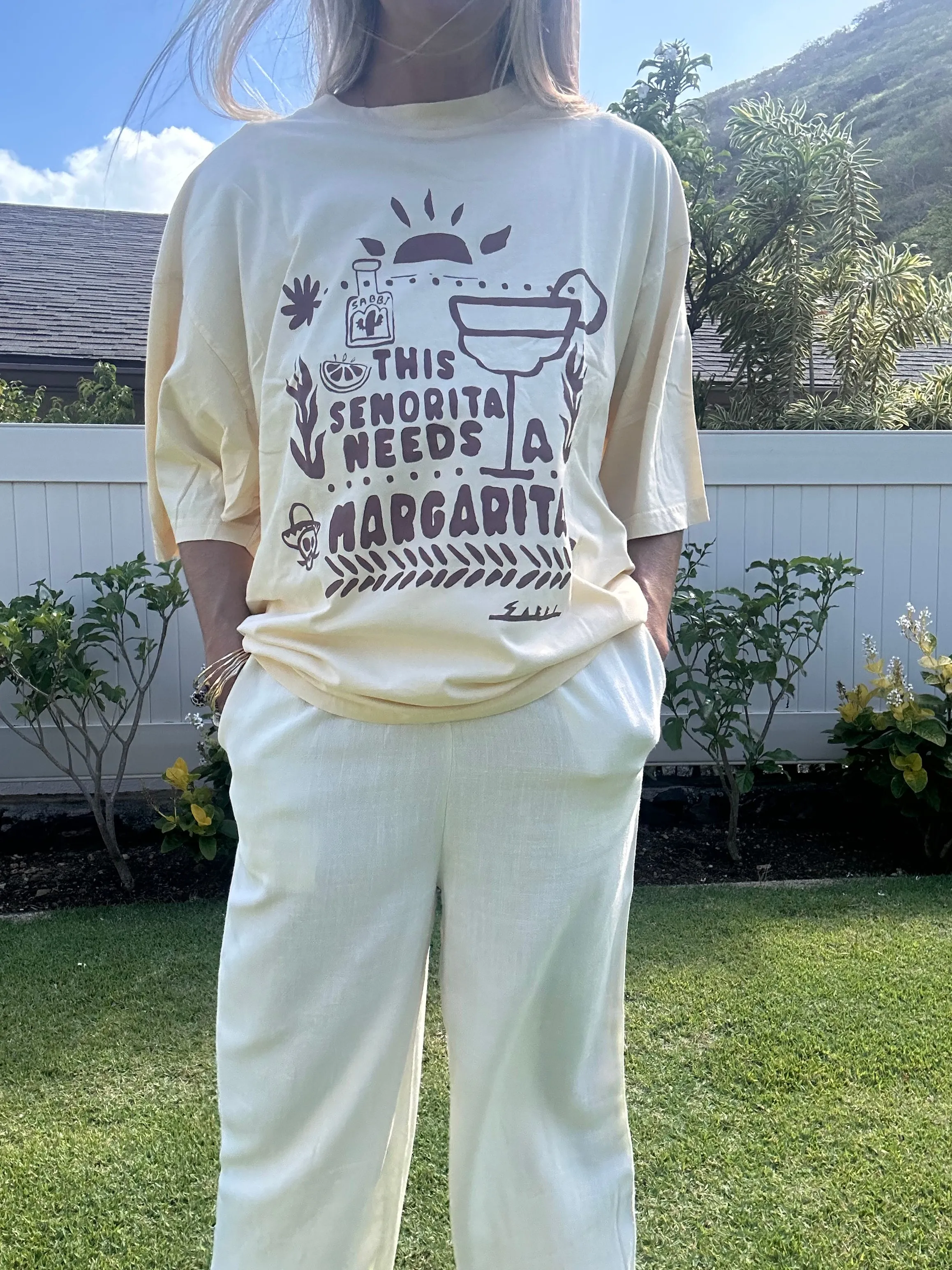 SABBI Le t-shirt oversize Margie - Café latte