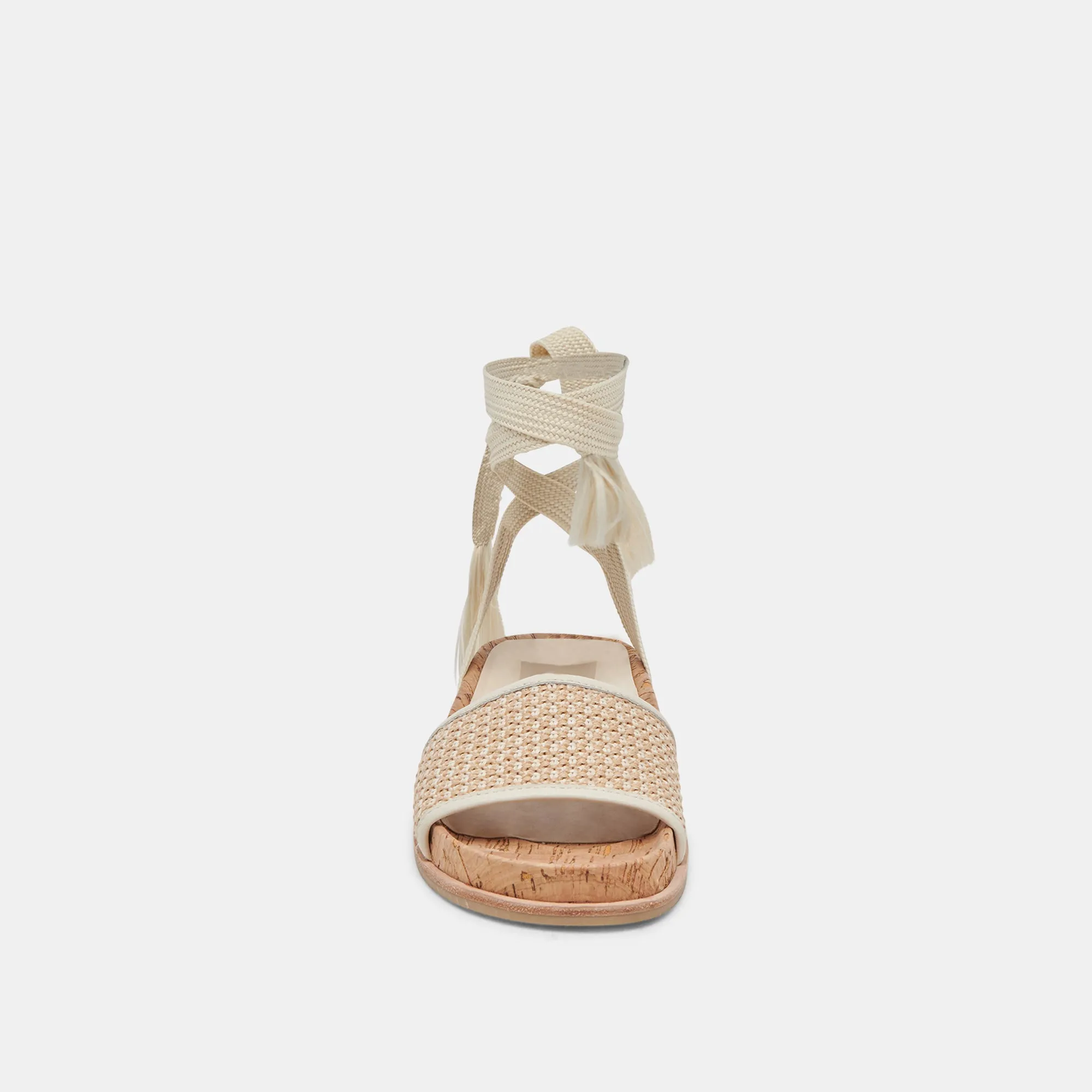 SANDALES SALACY BLANCHE RAFFIA NATUREL