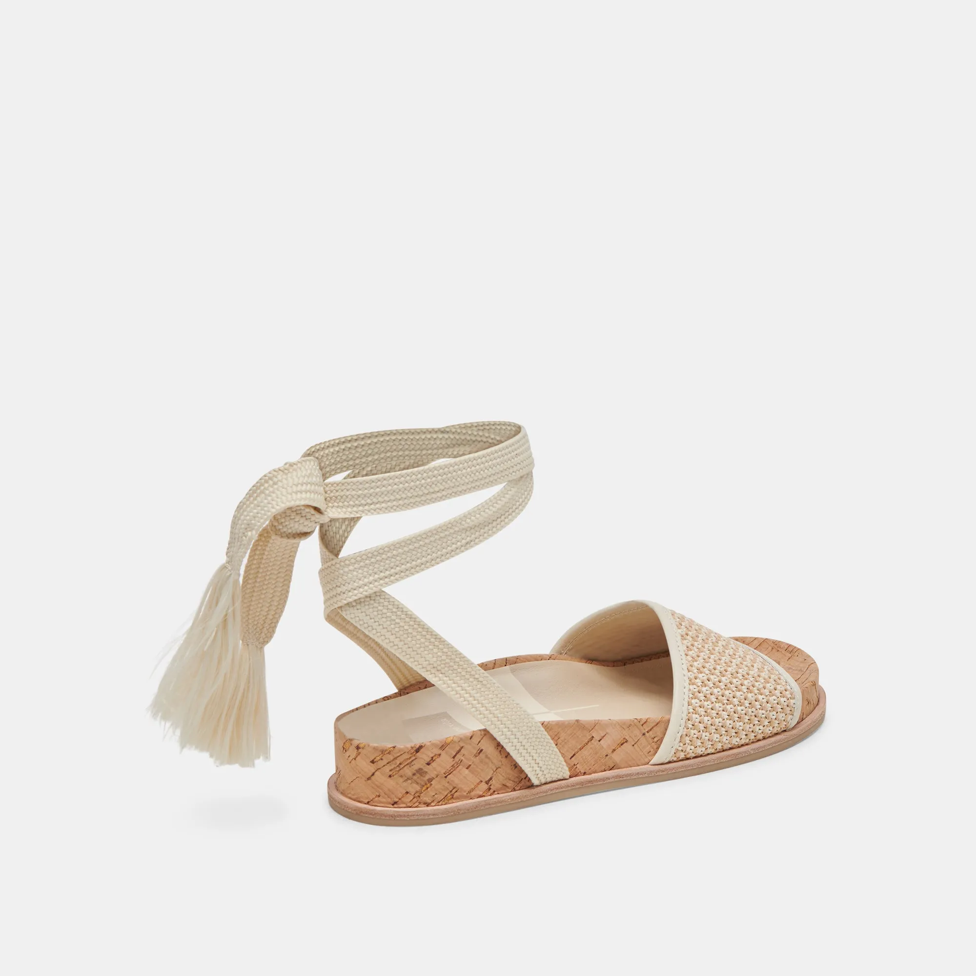SANDALES SALACY BLANCHE RAFFIA NATUREL