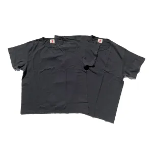 SAMURAI JEANS T-SHIRT COL ROND 2-PIÈCES UNI - NOIR