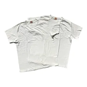 SAMURAI JEANS T-SHIRT COL ROND 2-PIÈCES UNI - Blanc