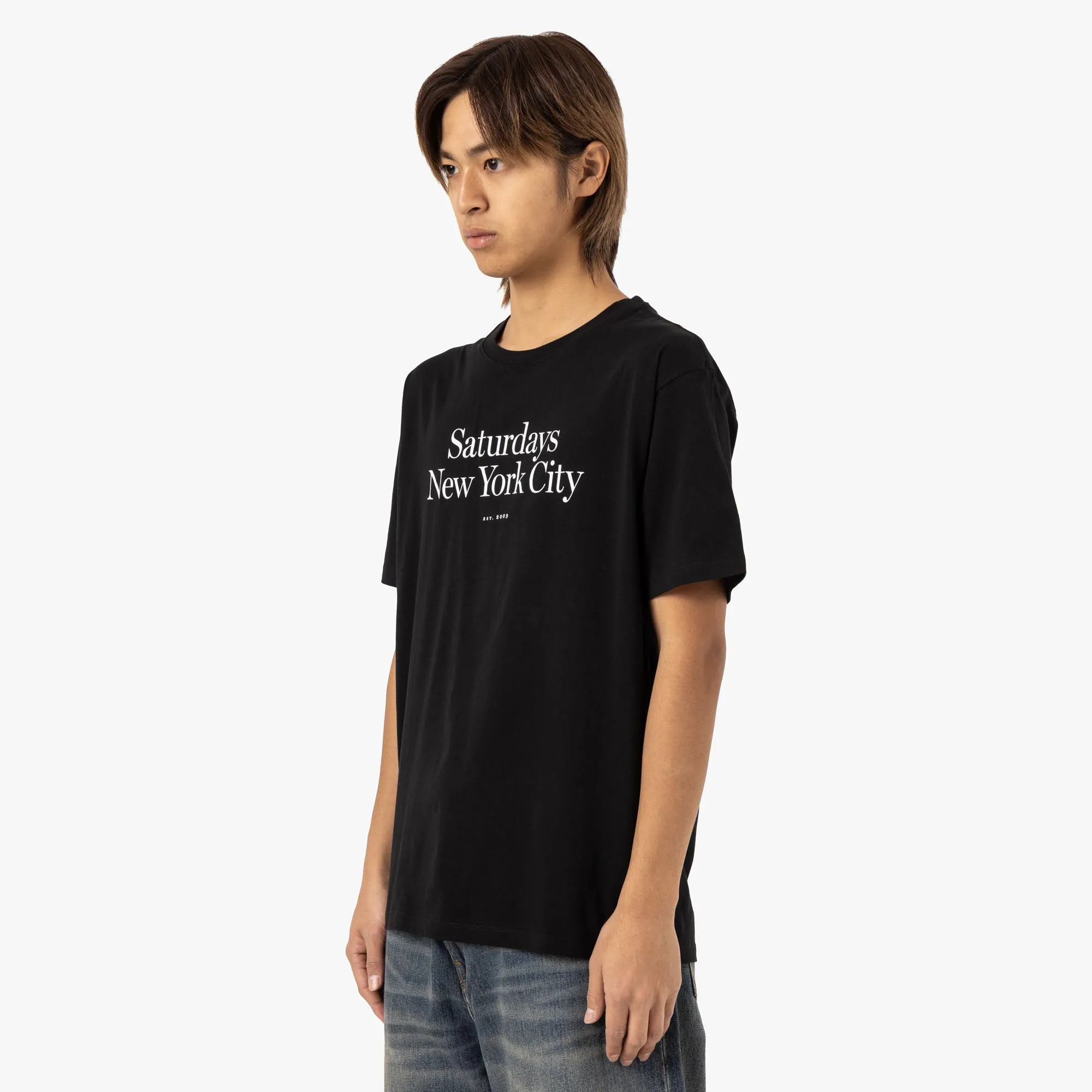 T-shirt standard Miller Saturdays NYC / Noir