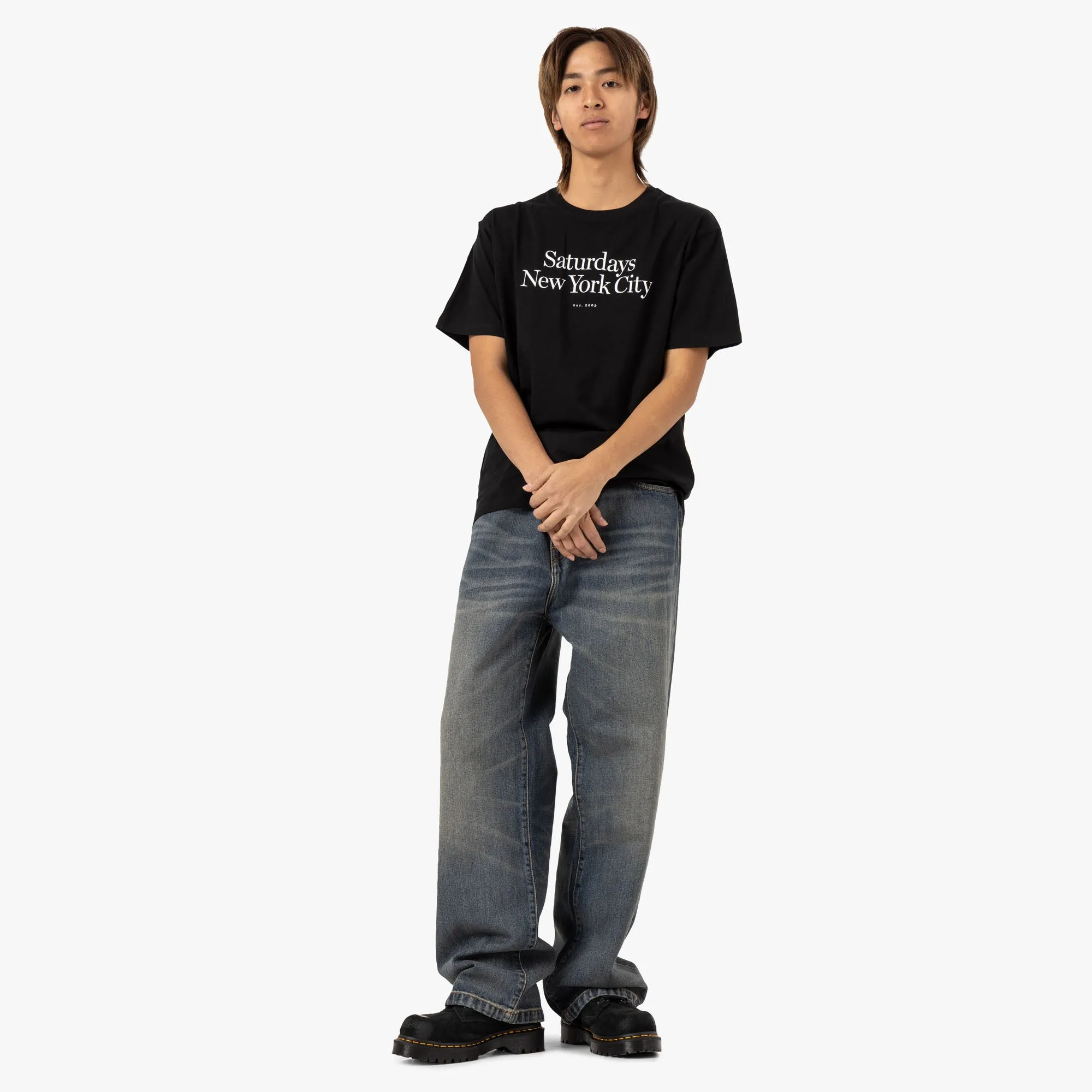 T-shirt standard Miller Saturdays NYC / Noir