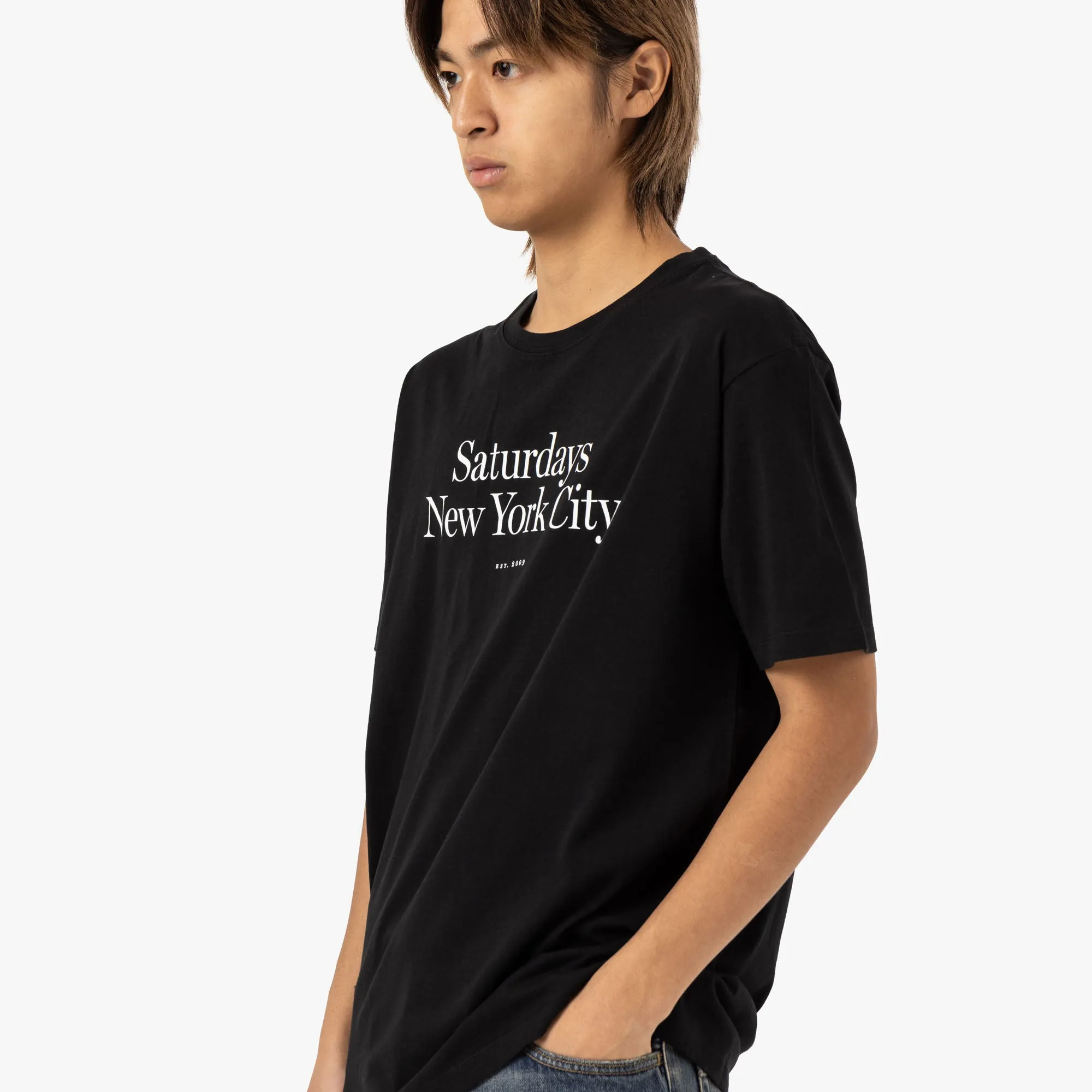 T-shirt standard Miller Saturdays NYC / Noir