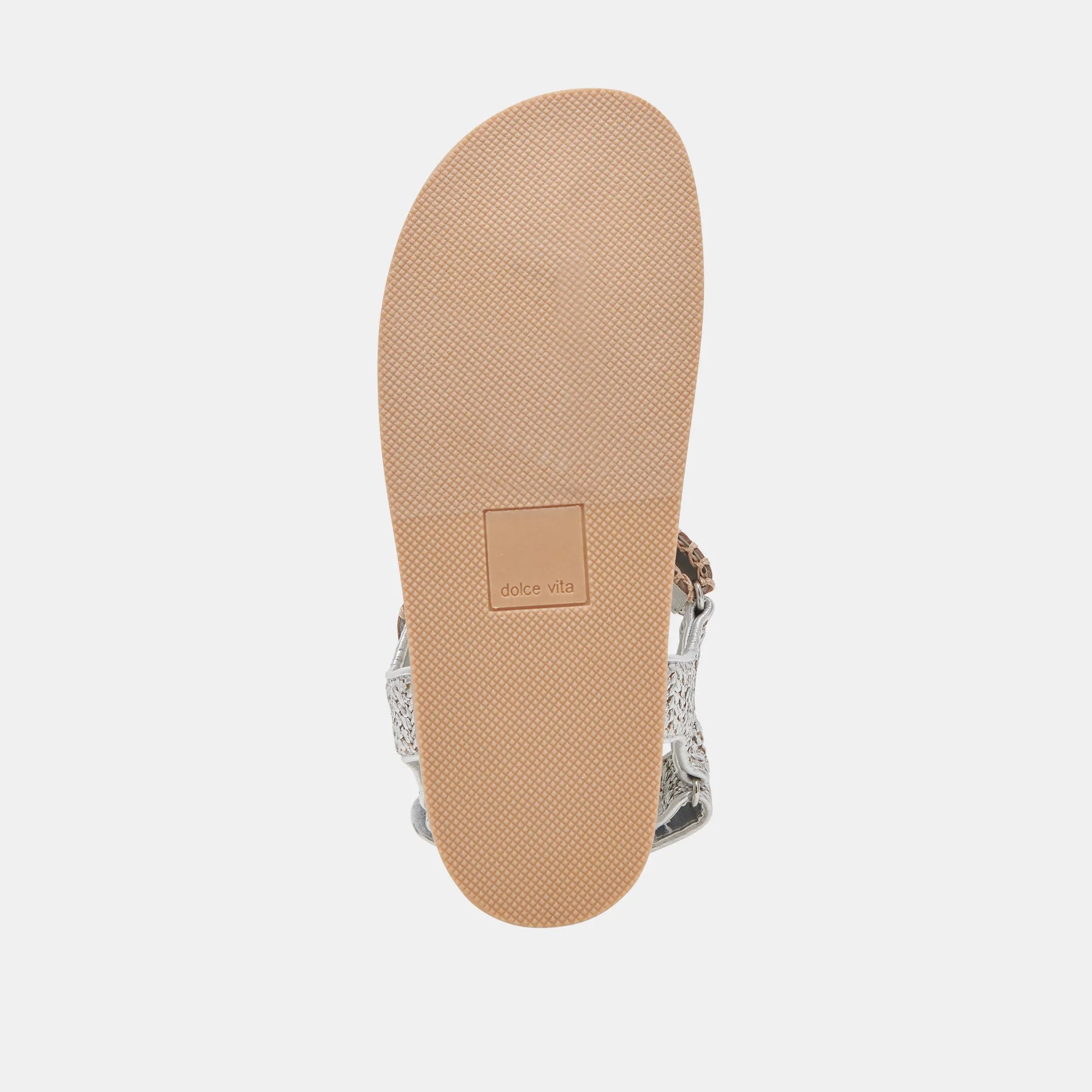 SANDALES SENORA TRICOT ARGENT
