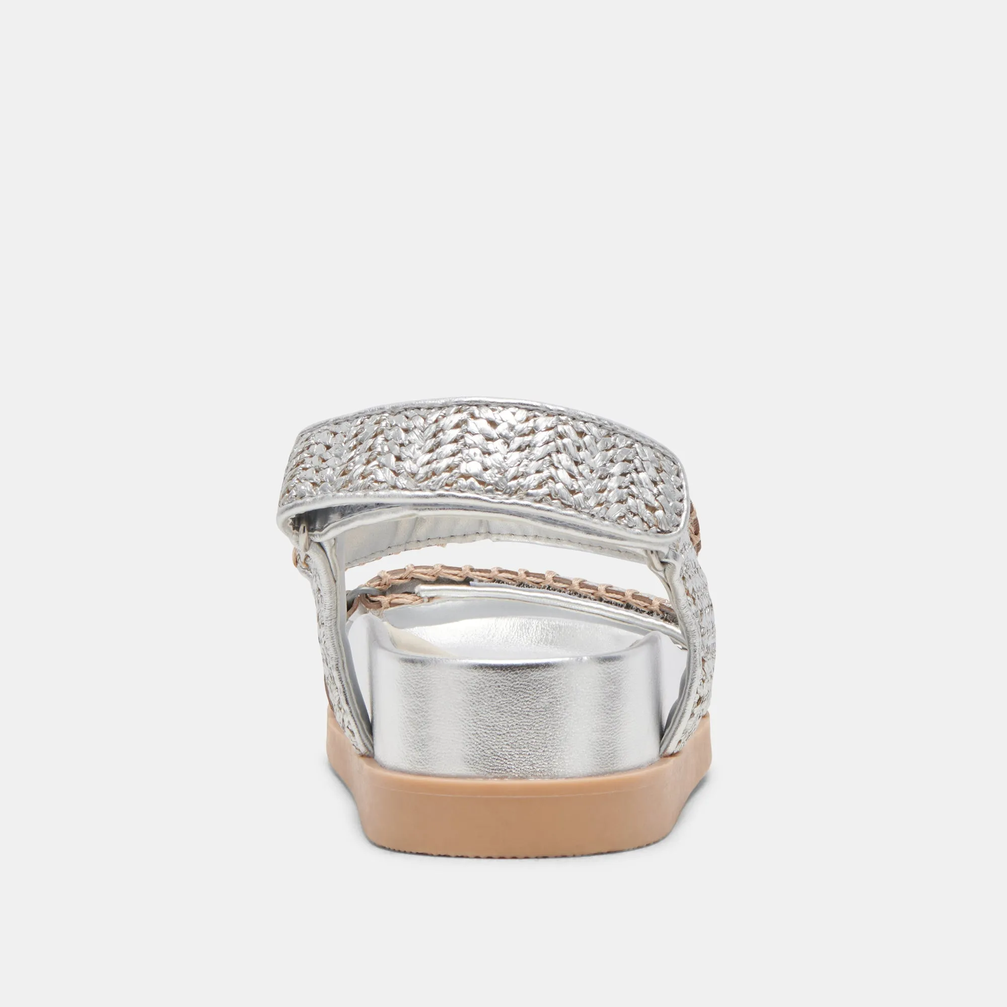SANDALES SENORA TRICOT ARGENT