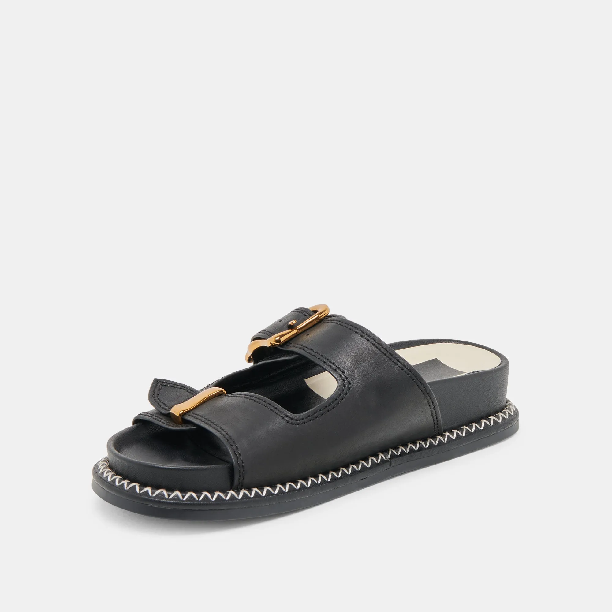 SANDALES SEVANA EN CUIR NOIR