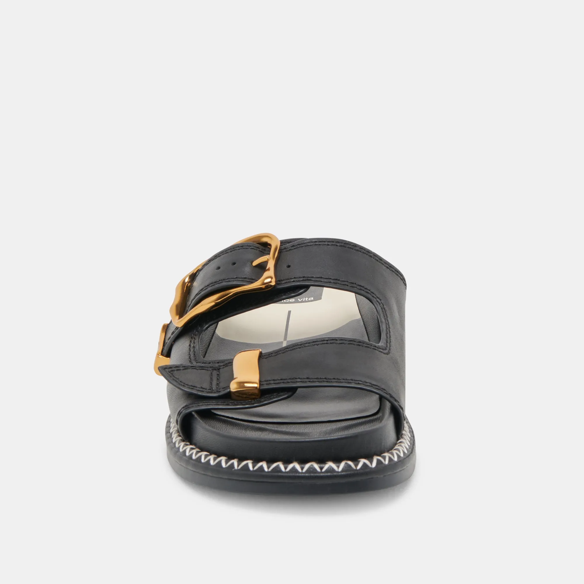 SANDALES SEVANA EN CUIR NOIR