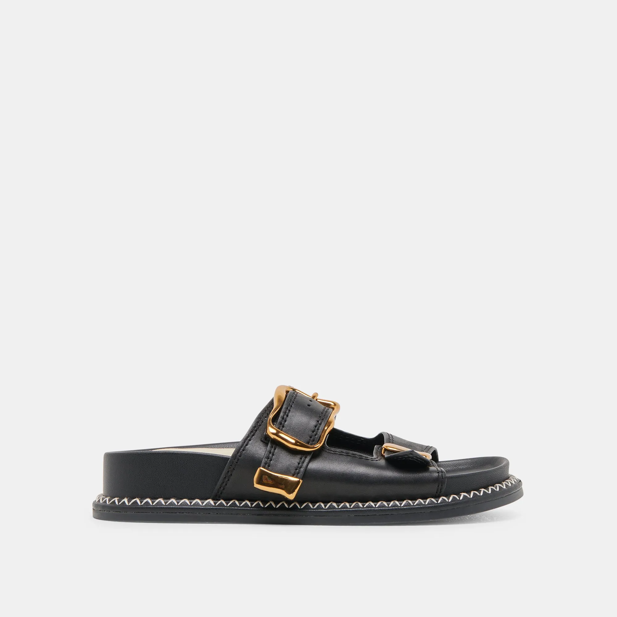 SANDALES SEVANA EN CUIR NOIR