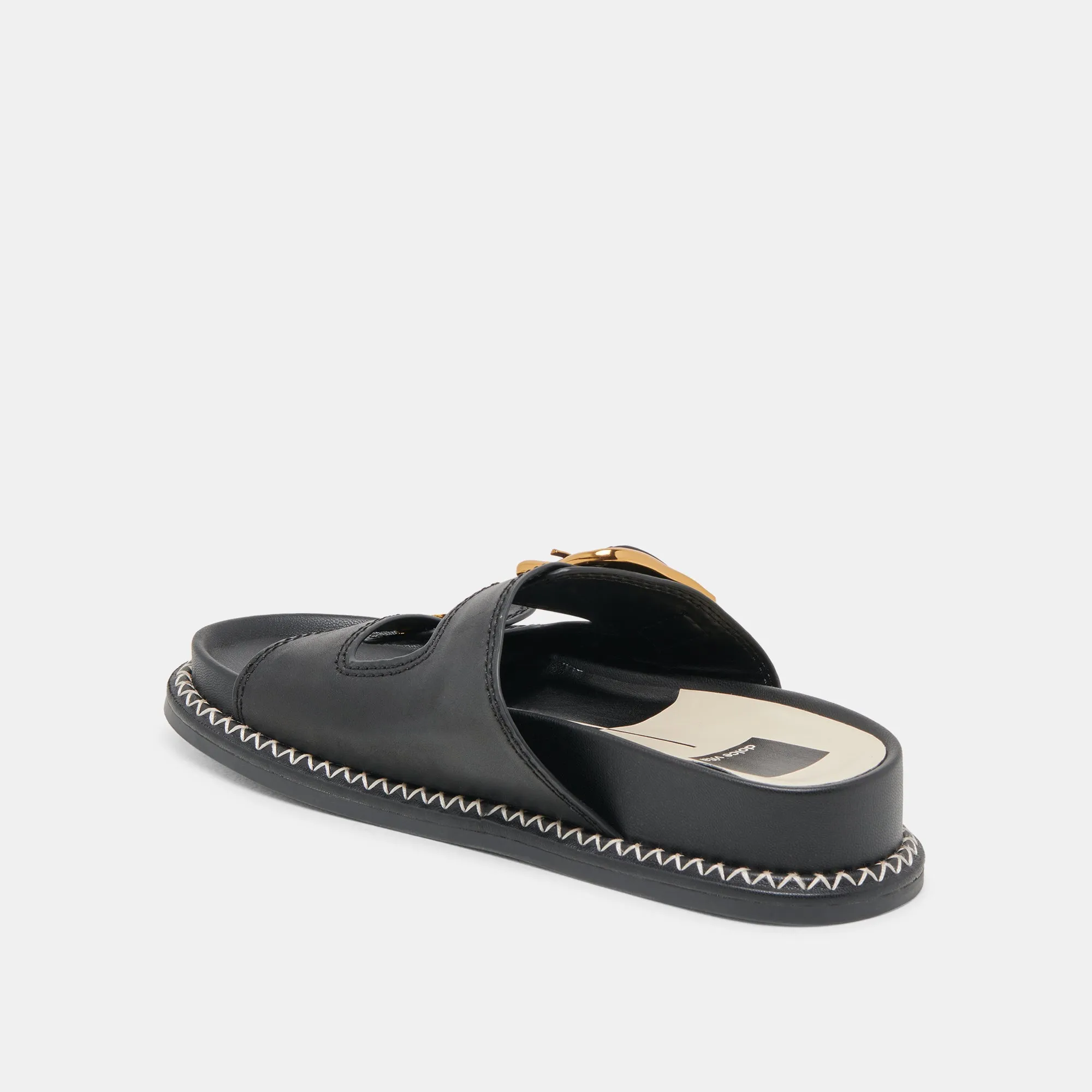 SANDALES SEVANA EN CUIR NOIR