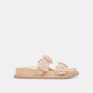 SANDALES SHERLA PRALINE EN RAFFIA
