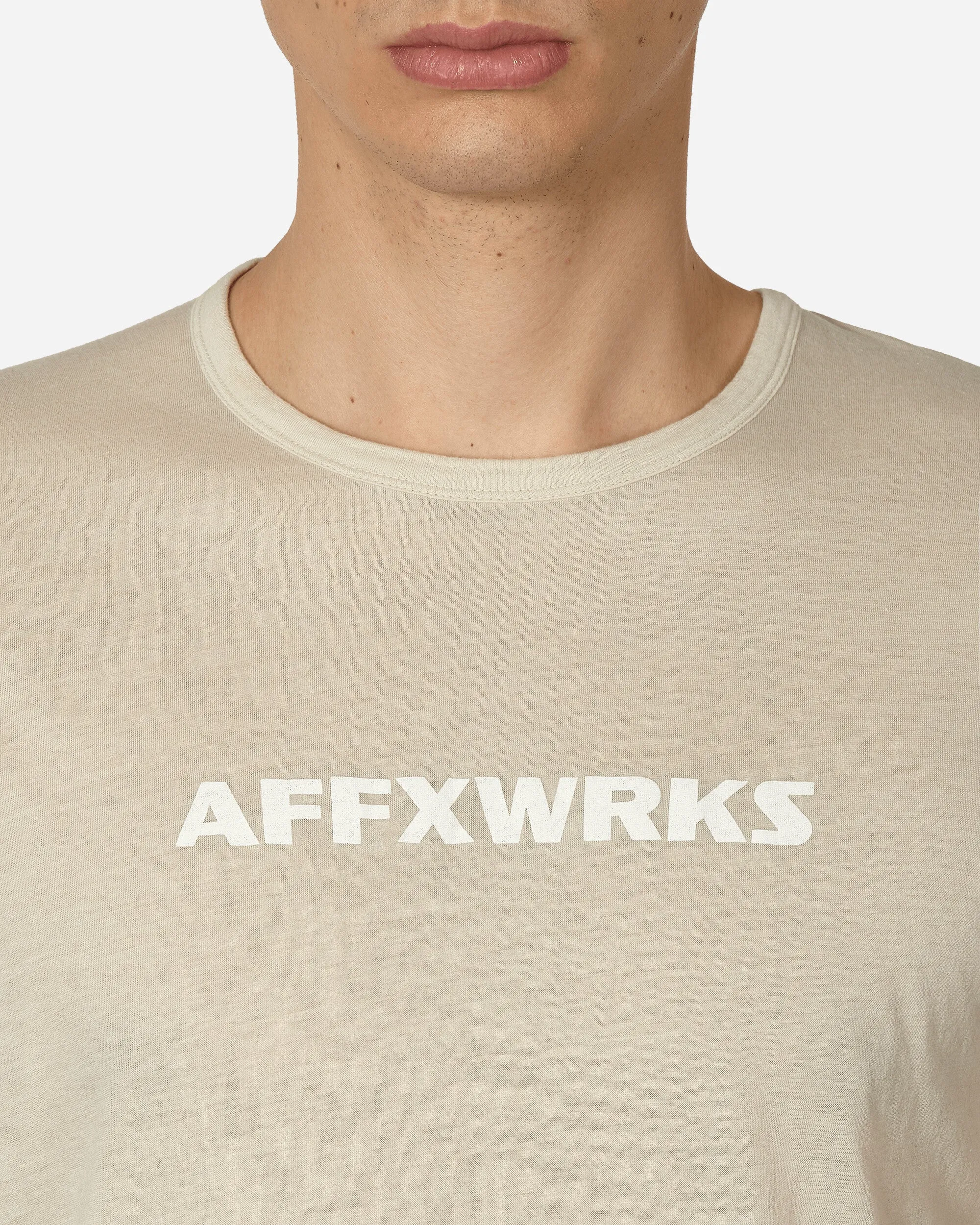 T-shirt sans épaules Blanc poussière