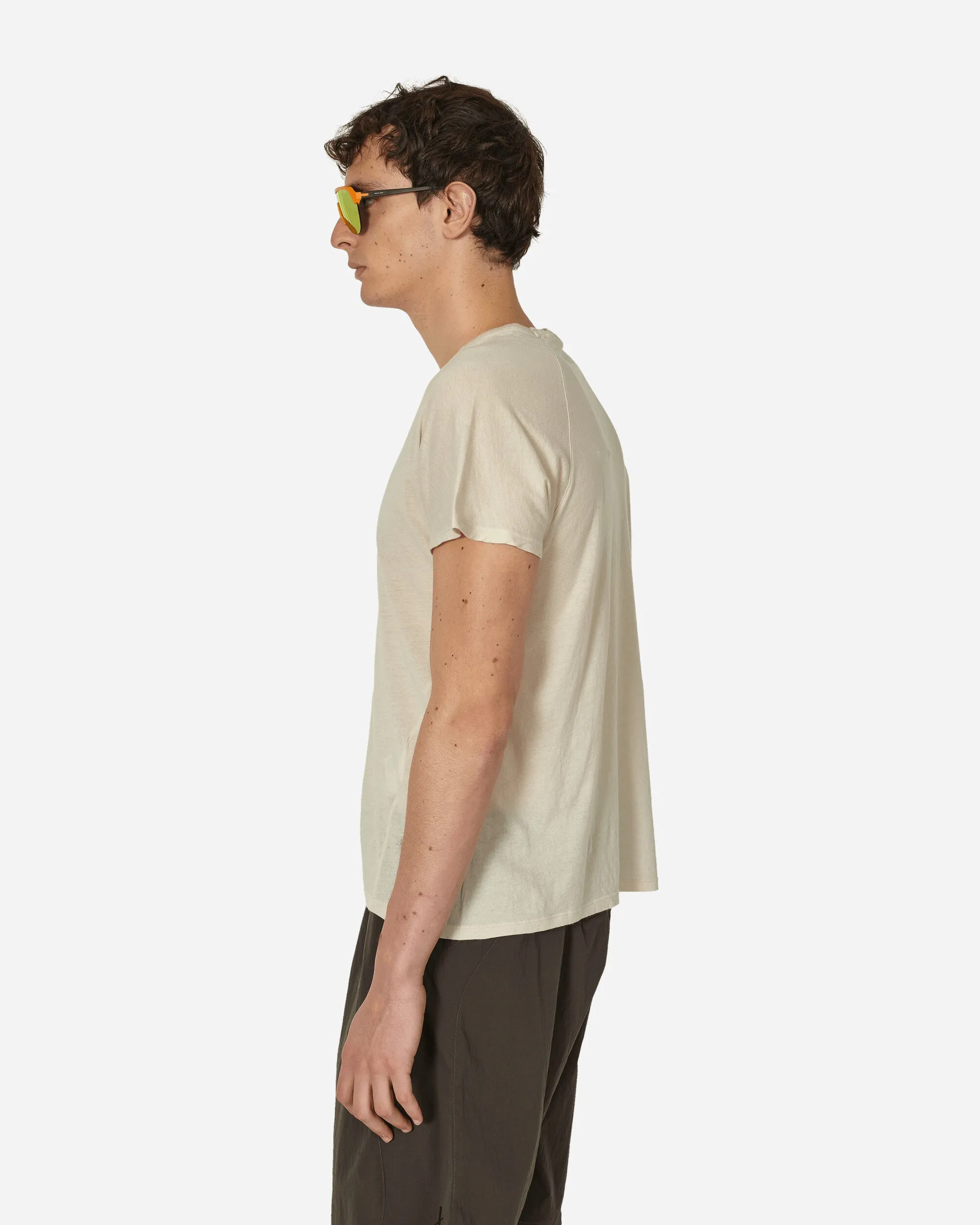 T-shirt sans épaules Blanc poussière