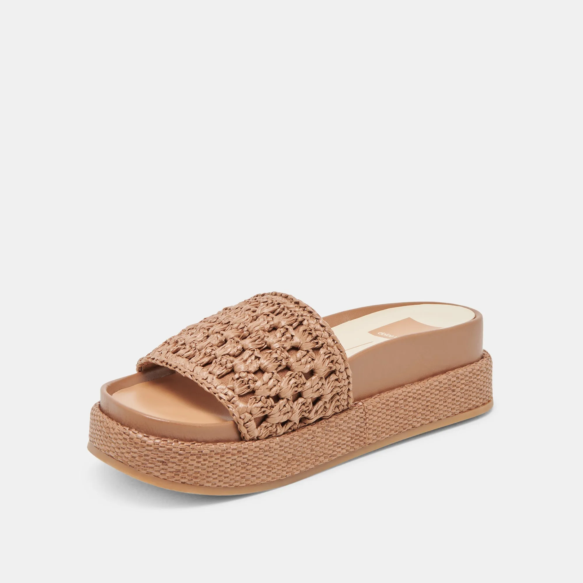 SANDALES SIDONA RAFFIA MARRON