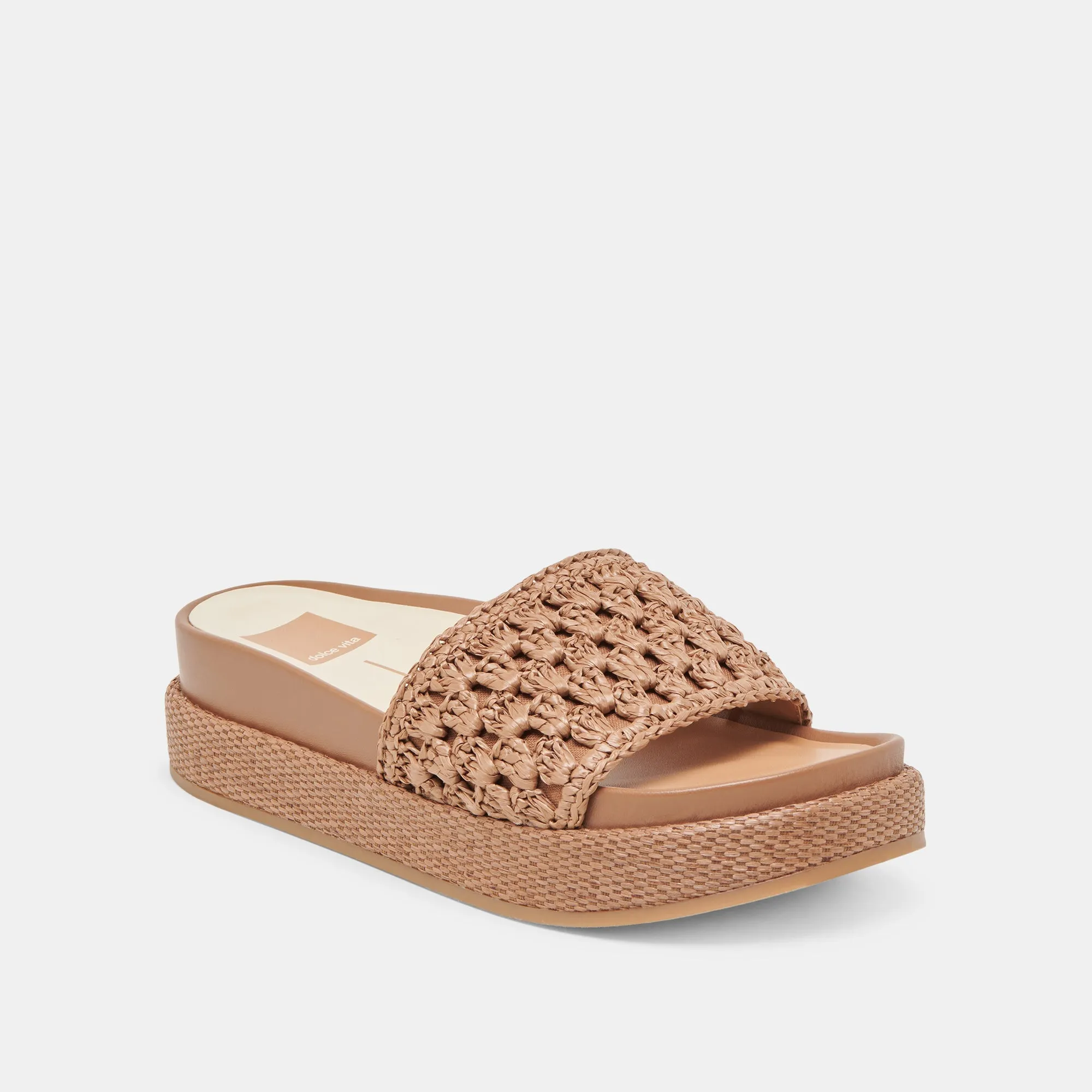 SANDALES SIDONA RAFFIA MARRON
