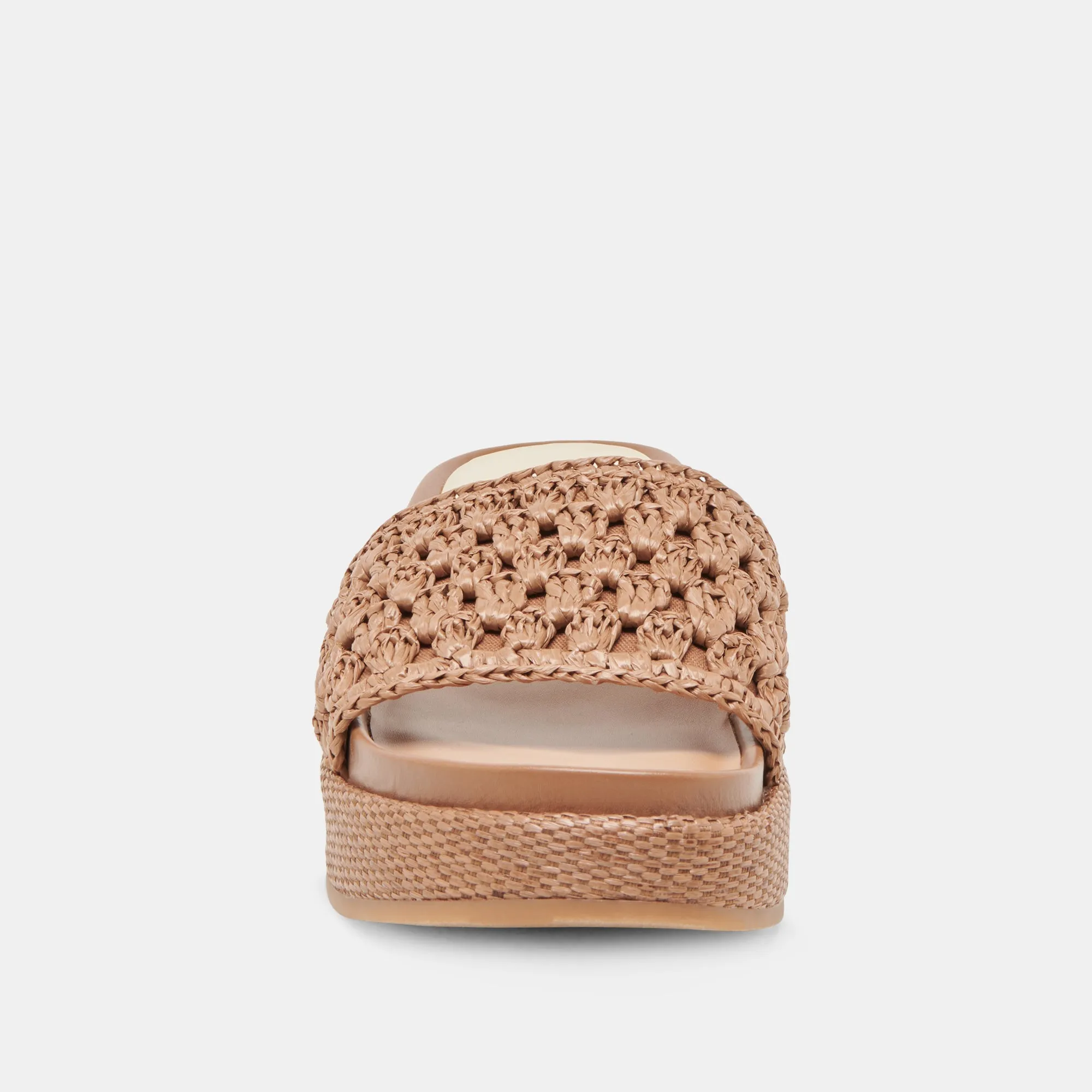 SANDALES SIDONA RAFFIA MARRON