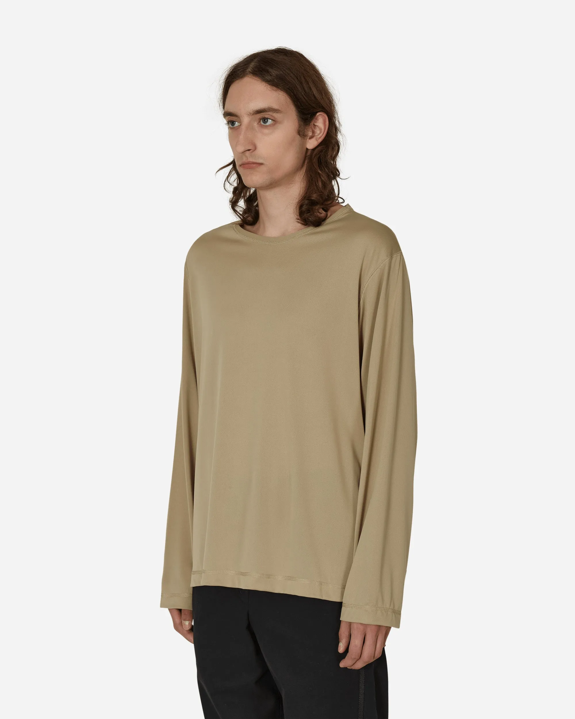 Haut en soie léger beige