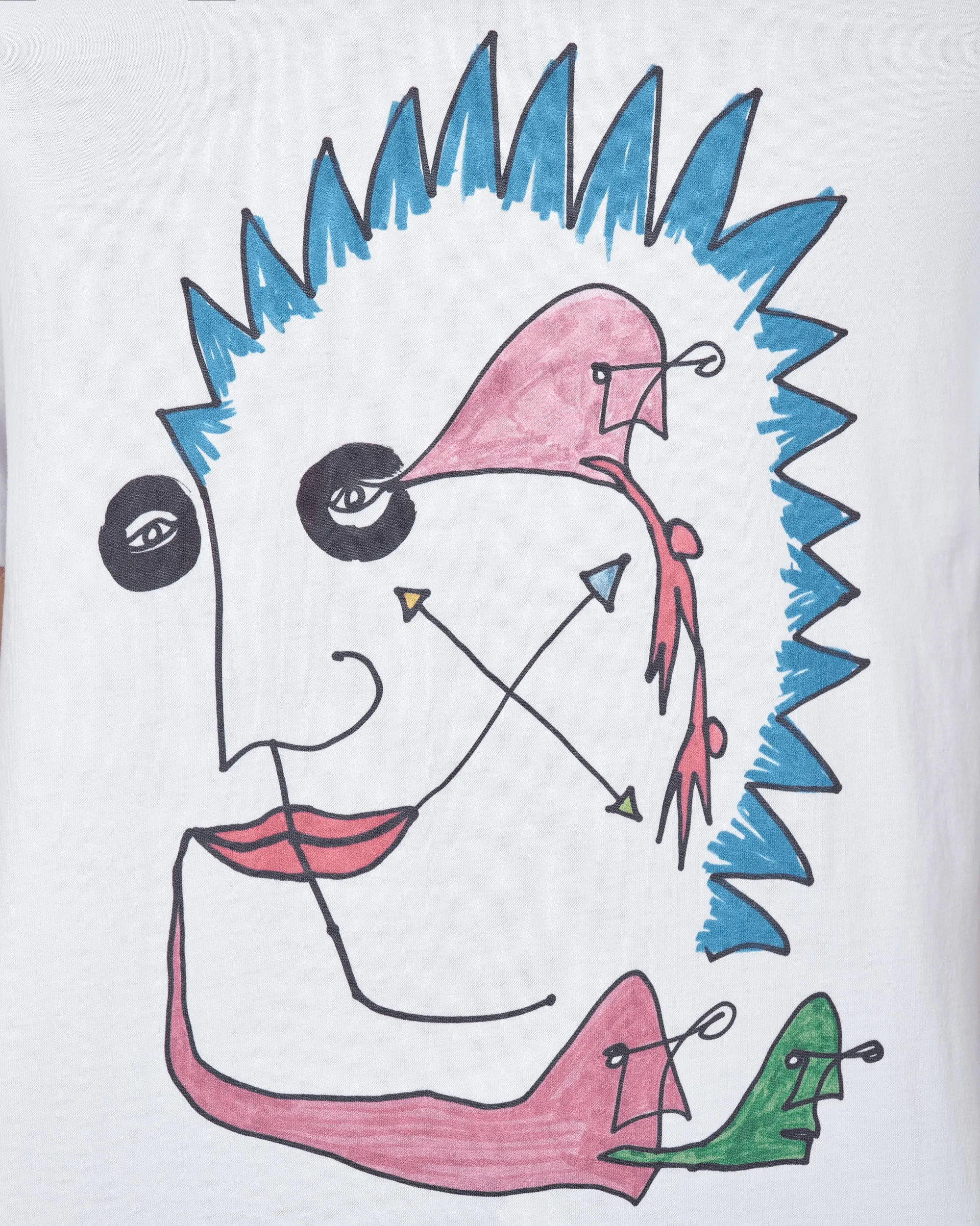 T-shirt Skeggy Sonic Blanc