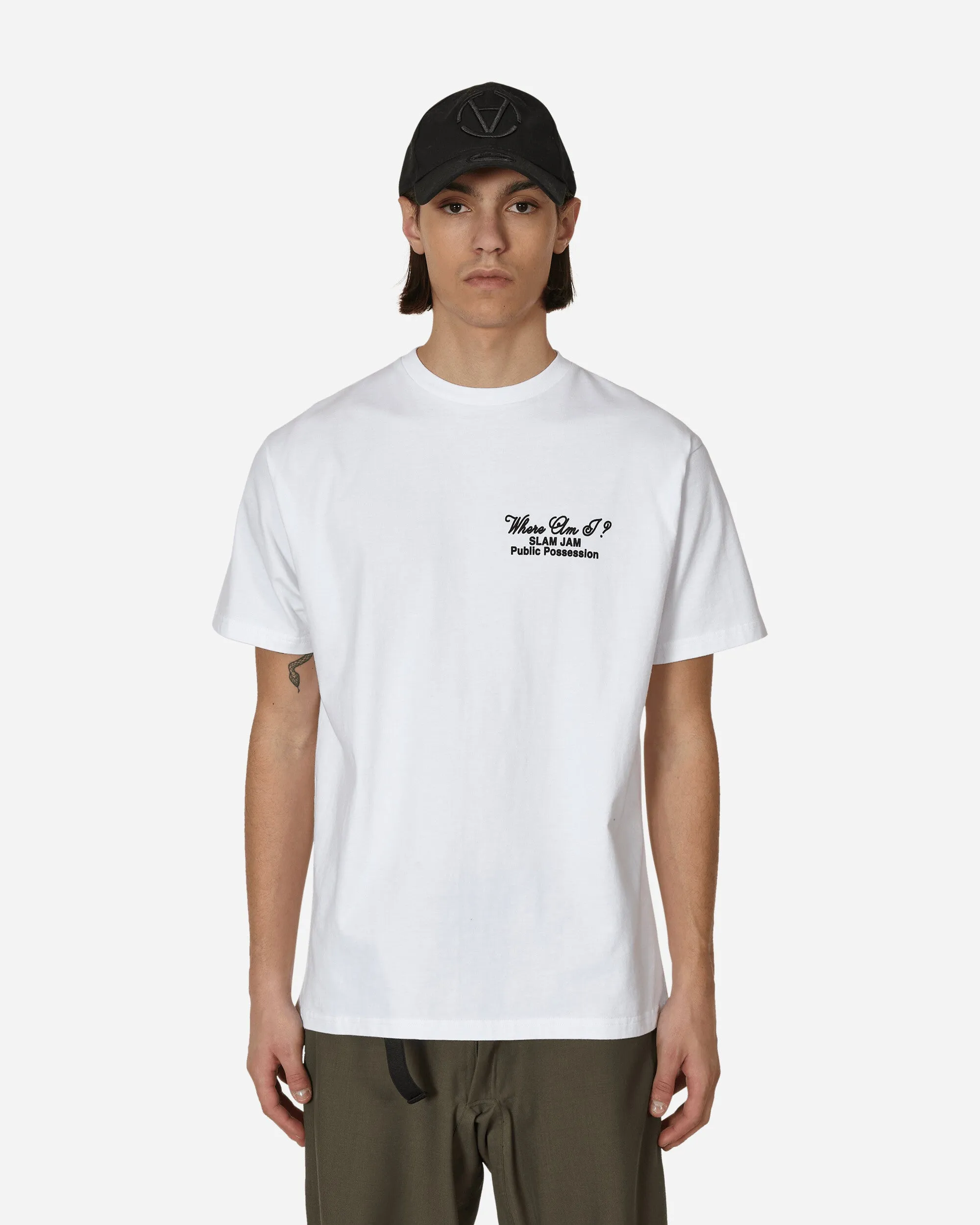 T-shirt blanc Slam Jam Dog Doesn't Know