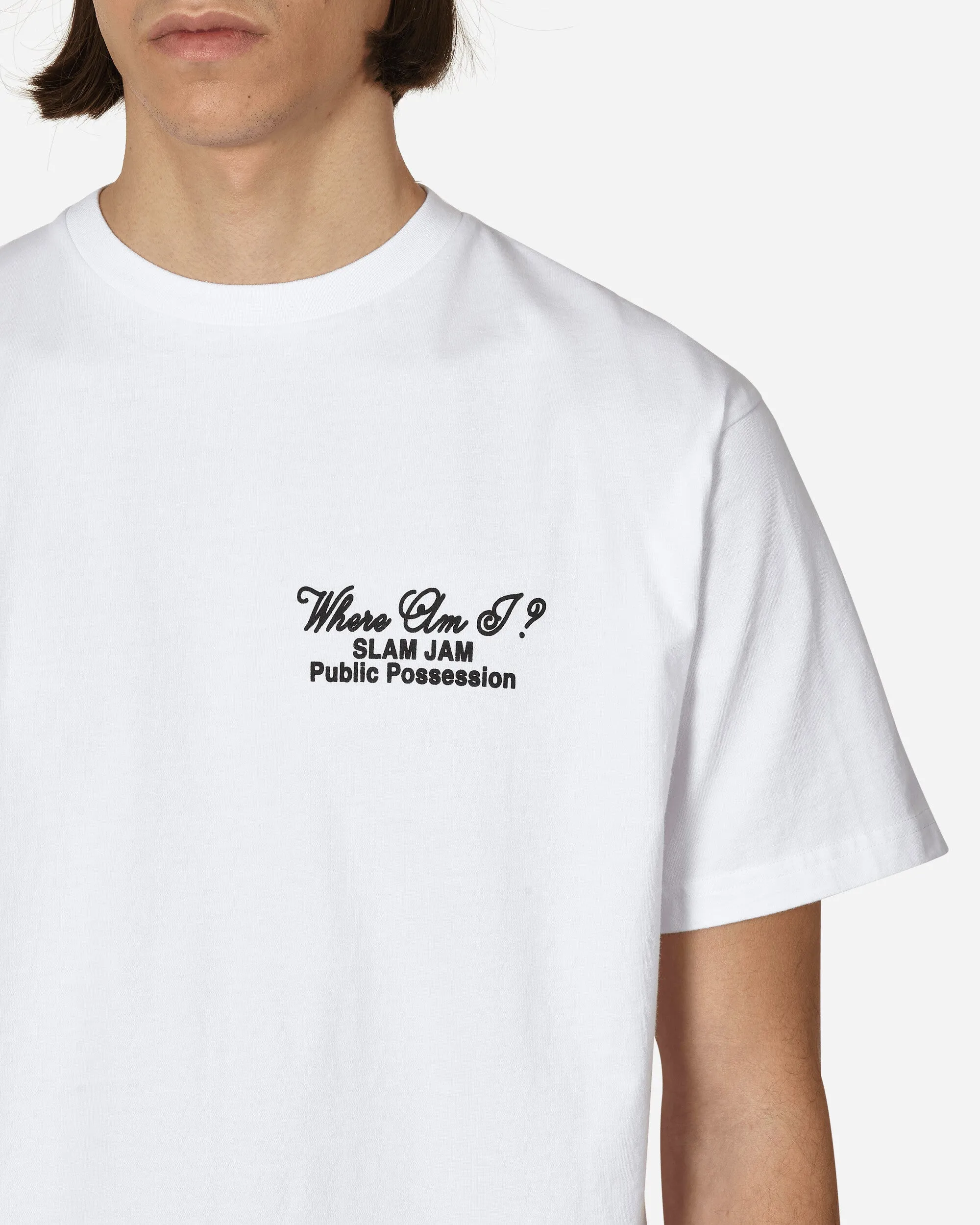 T-shirt blanc Slam Jam Dog Doesn't Know