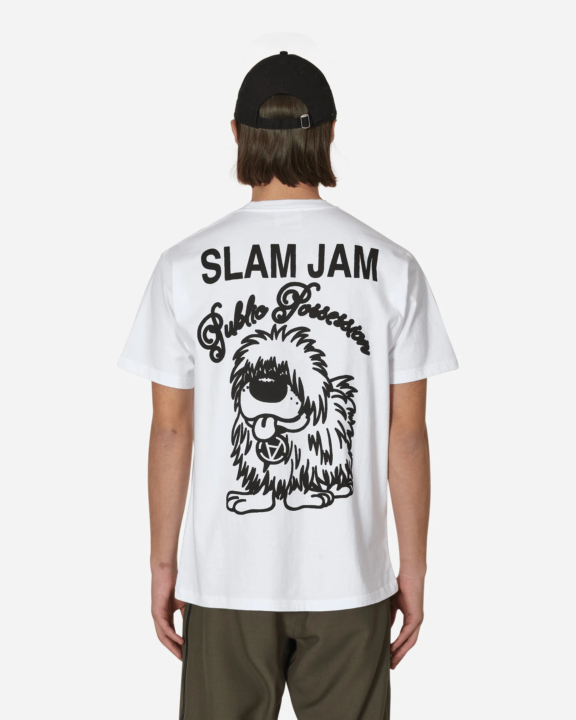 T-shirt blanc Slam Jam Dog Doesn't Know