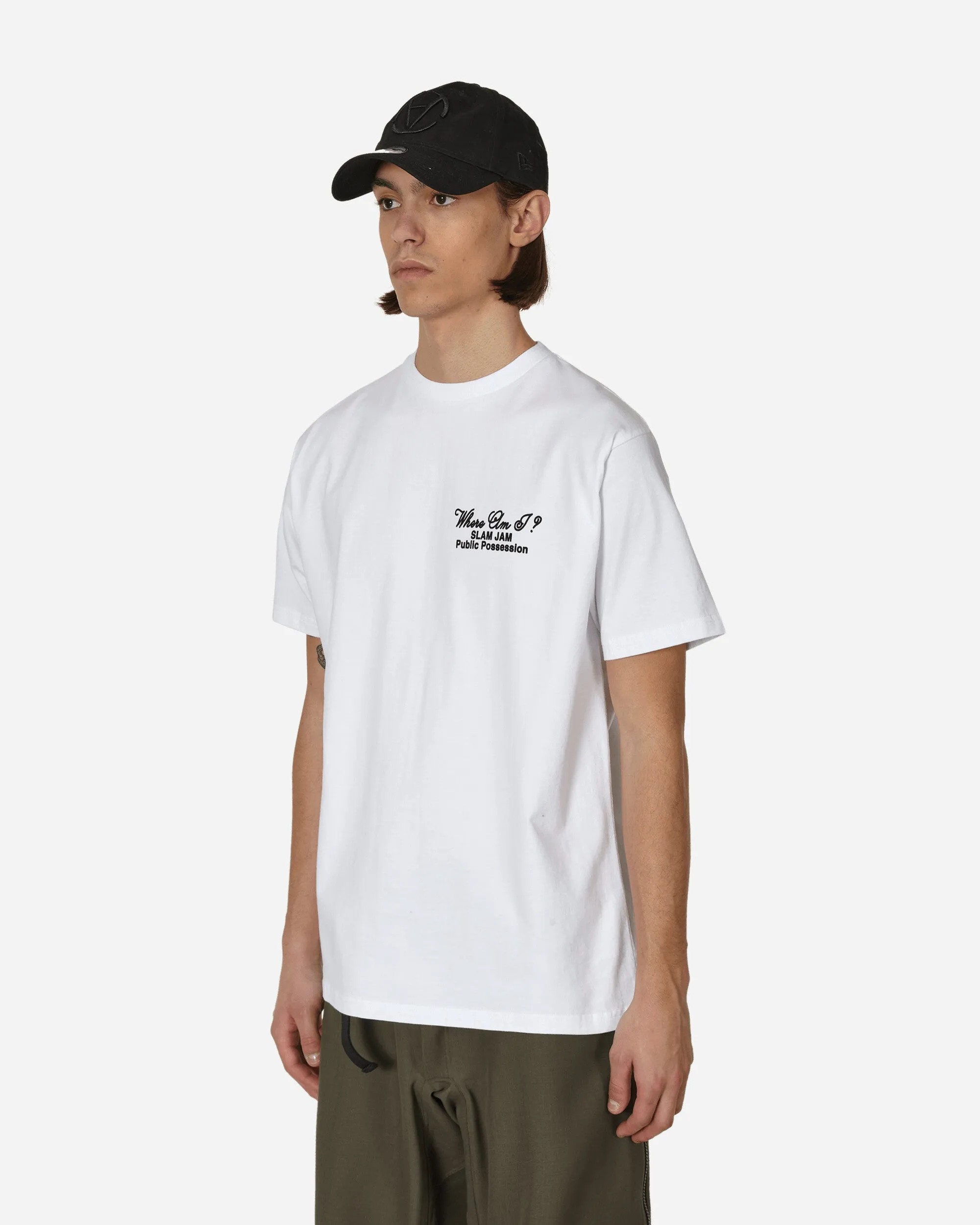 T-shirt blanc Slam Jam Dog Doesn't Know