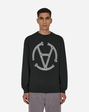 Slam Jam Colonne Exclusive Cercle T-Shirt Manches Longues Noir