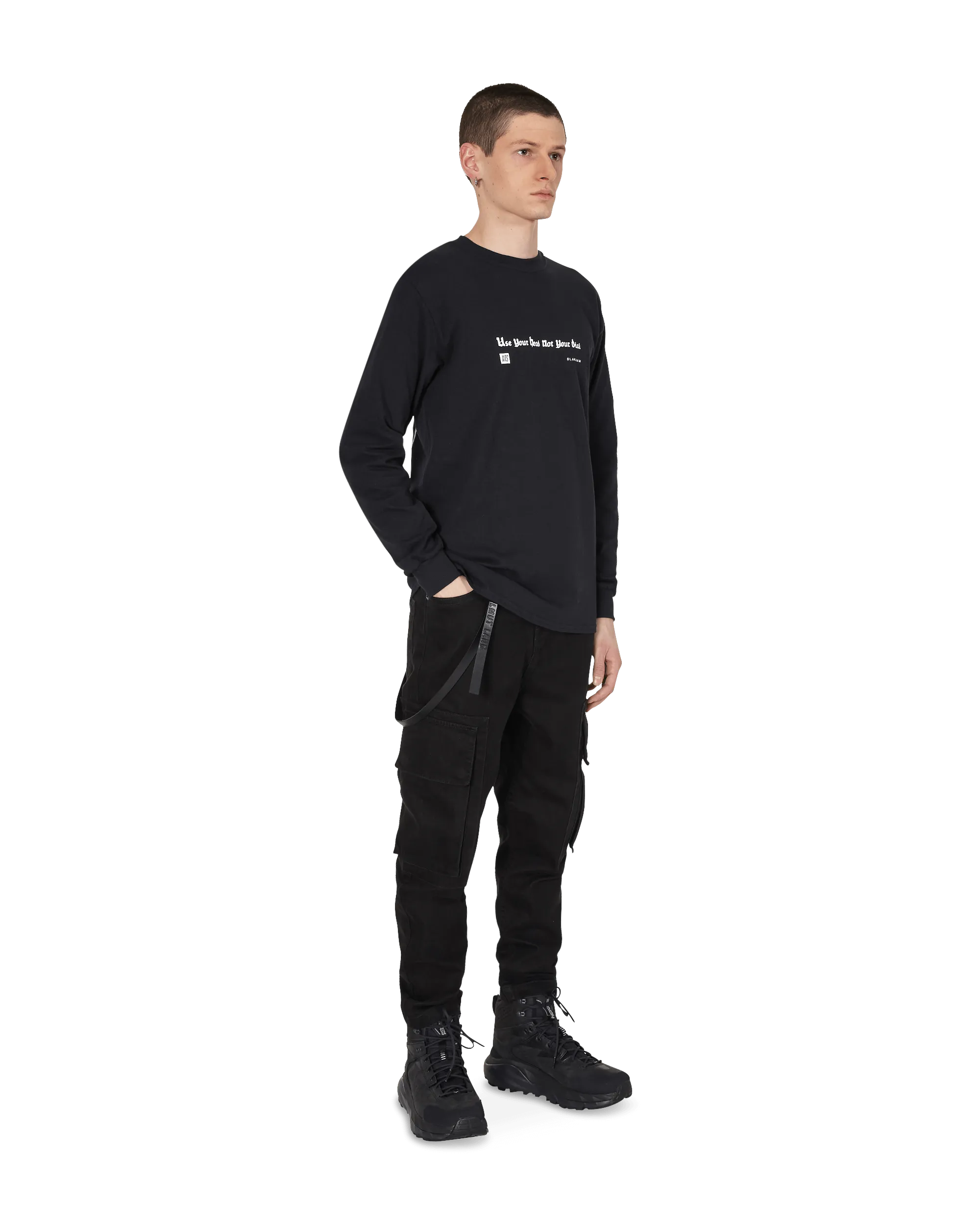 T-shirt manches longues Slam Jam Gremlin Tune Noir