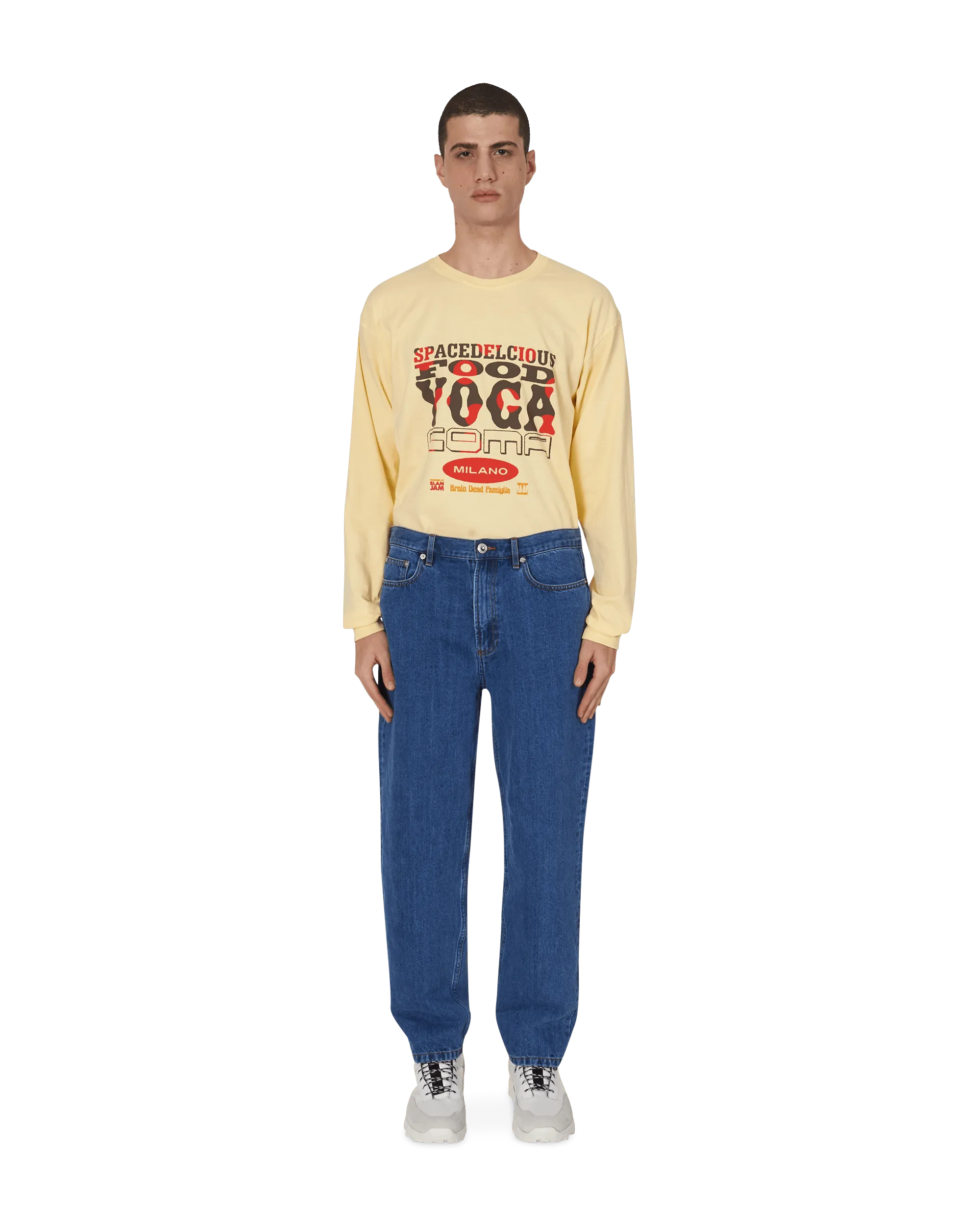 Slam Jam x SPACEDELICIOUS T-shirt manches longues Jaune