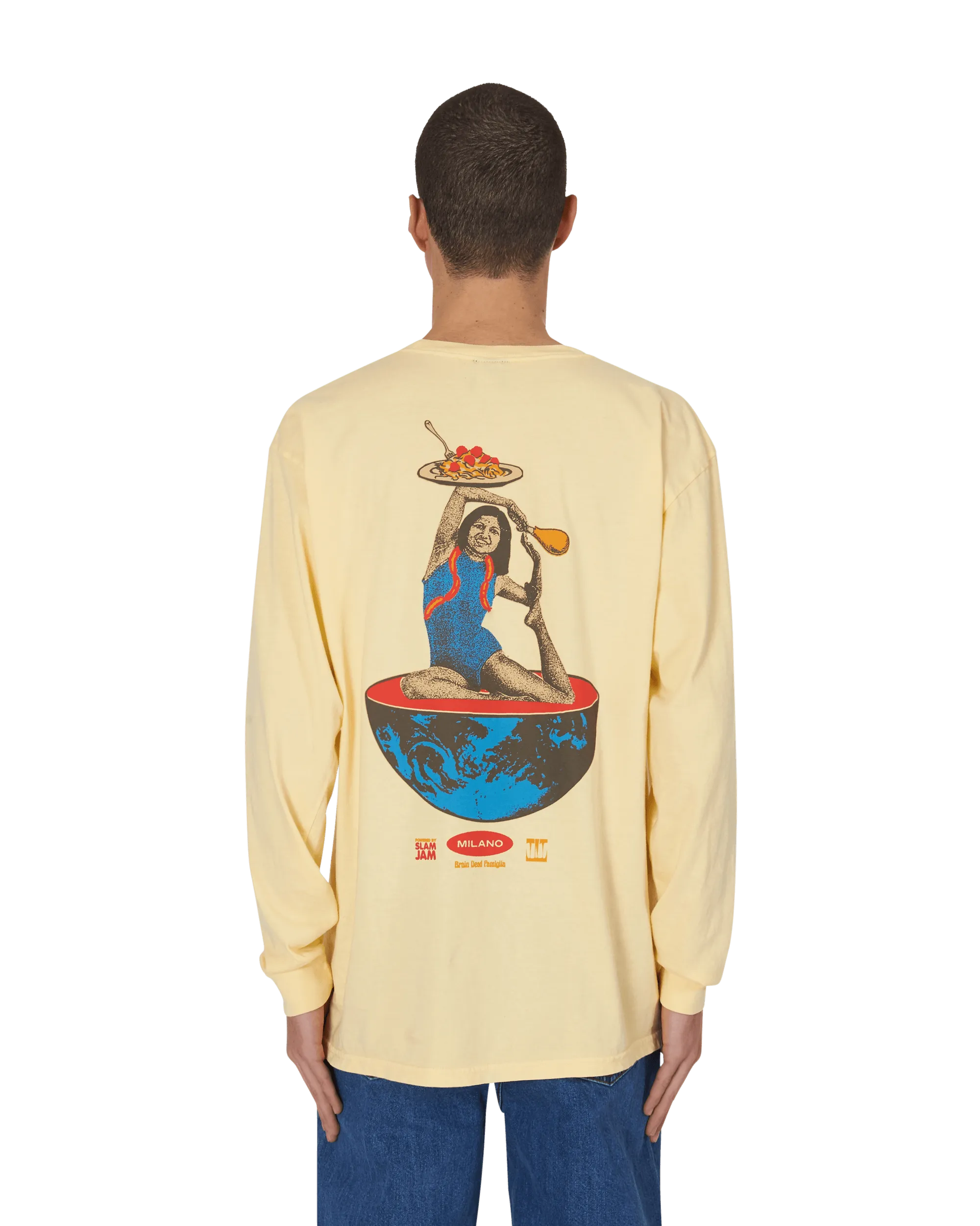 Slam Jam x SPACEDELICIOUS T-shirt manches longues Jaune