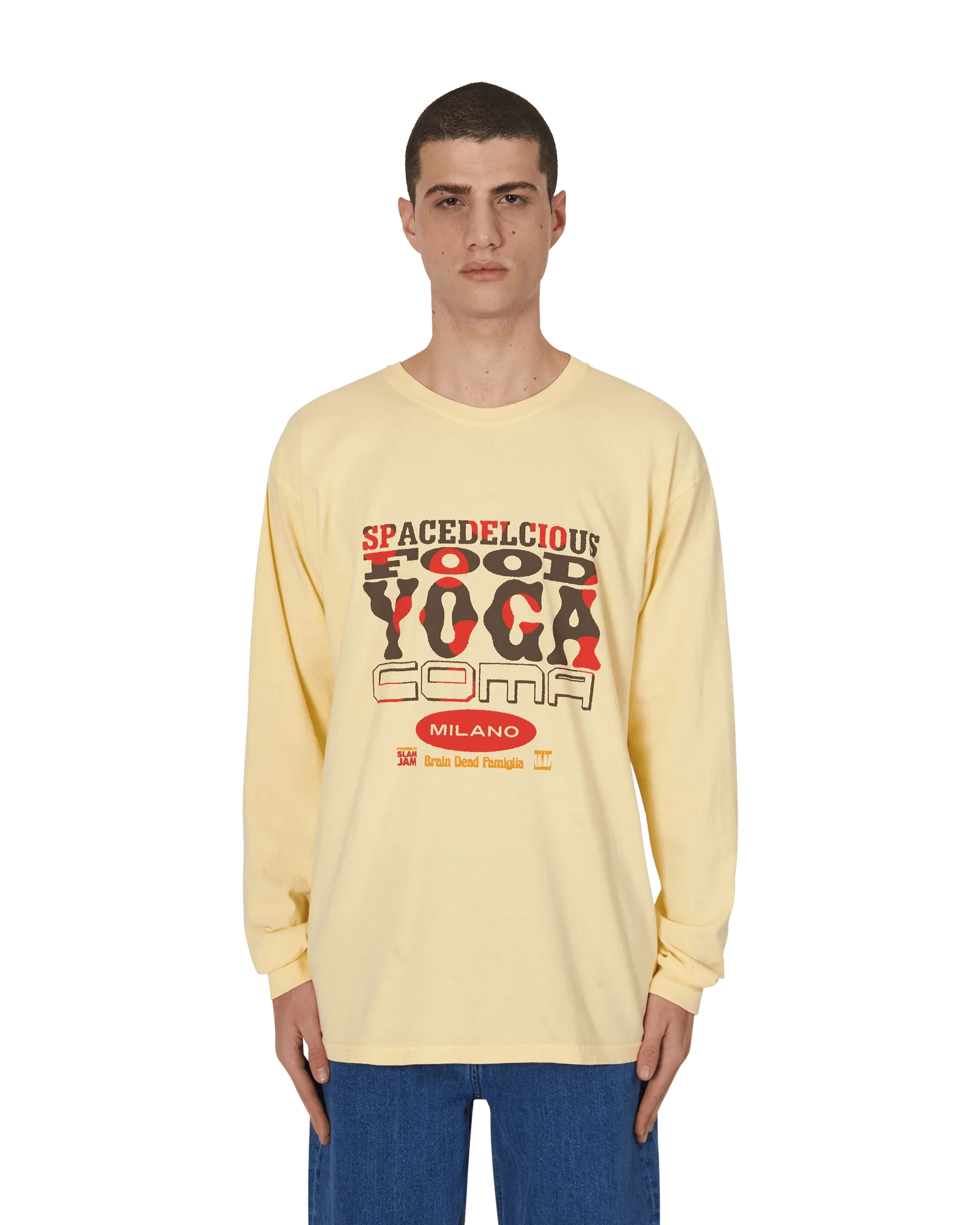 Slam Jam x SPACEDELICIOUS T-shirt manches longues Jaune