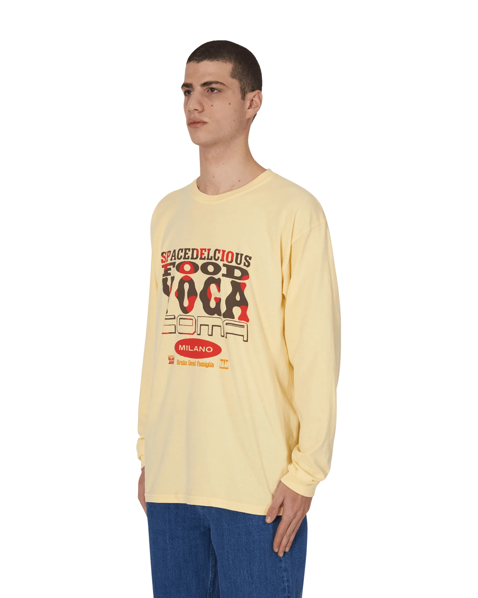Slam Jam x SPACEDELICIOUS T-shirt manches longues Jaune