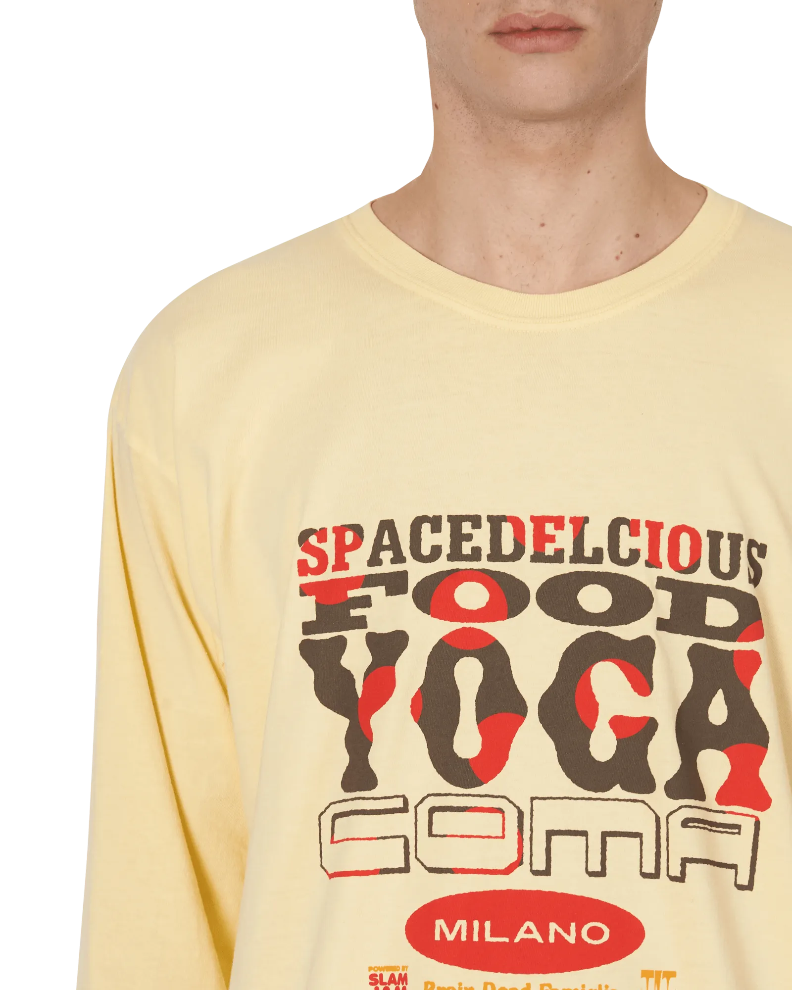 Slam Jam x SPACEDELICIOUS T-shirt manches longues Jaune