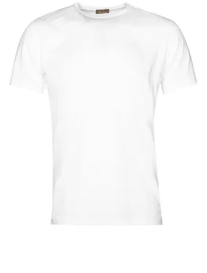 T-shirt en coton uni Blanc