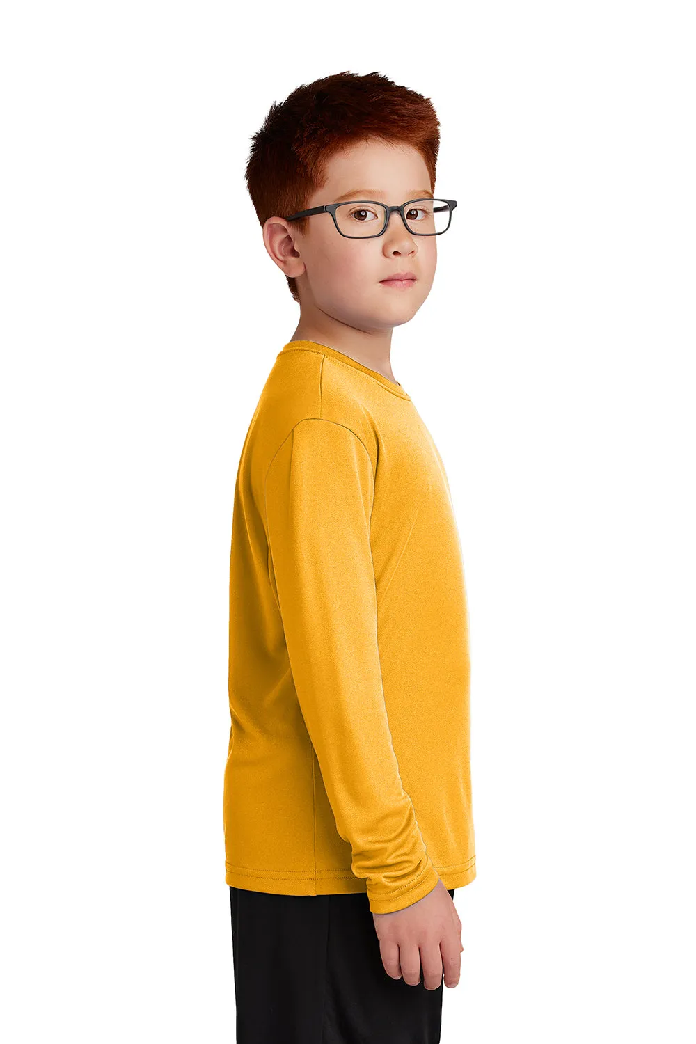 T-shirt à manches longues Sport-Tek Competitor pour jeunes avec technologie d'évacuation de l'humidité - Or