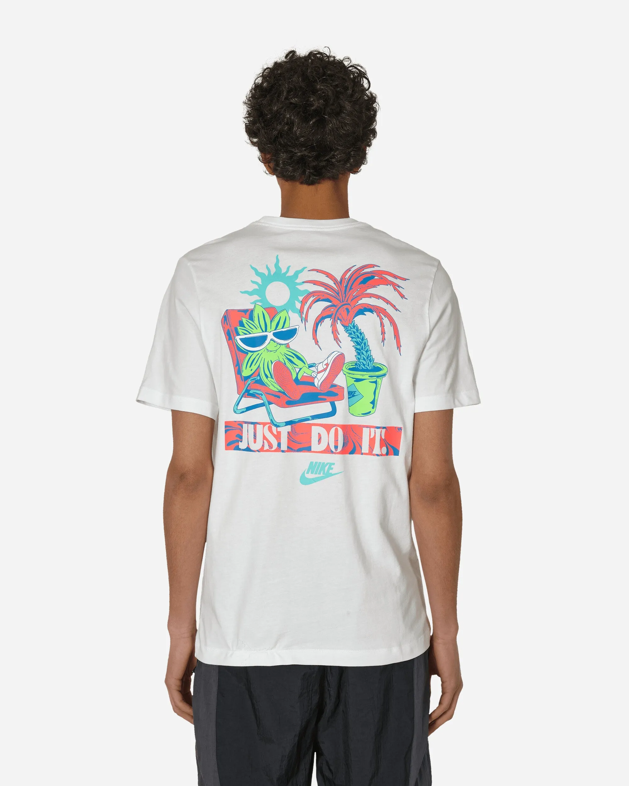T-shirt Blanc Printemps Plage Soleil