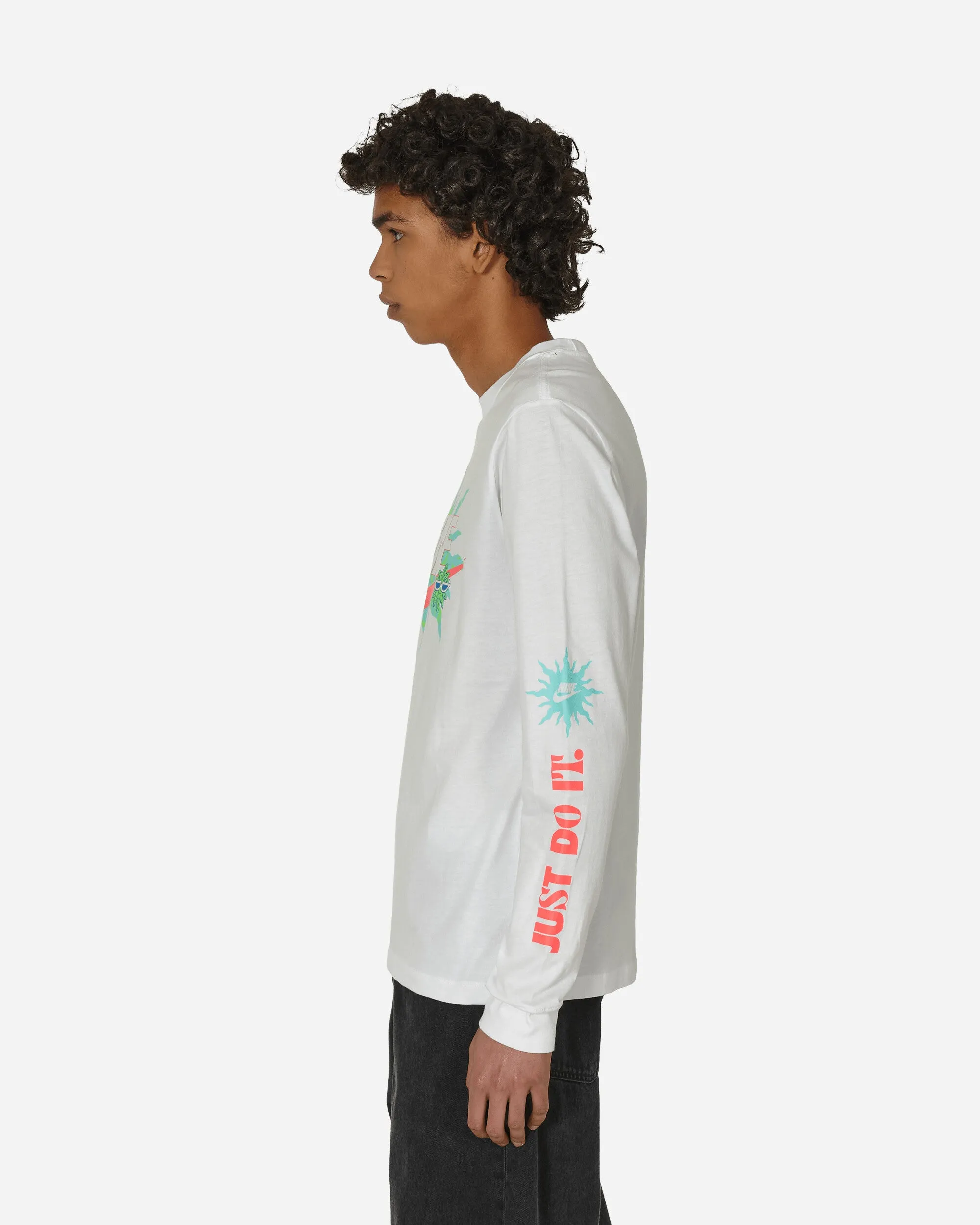 T-shirt manches longues Spring Swoosh Blanc