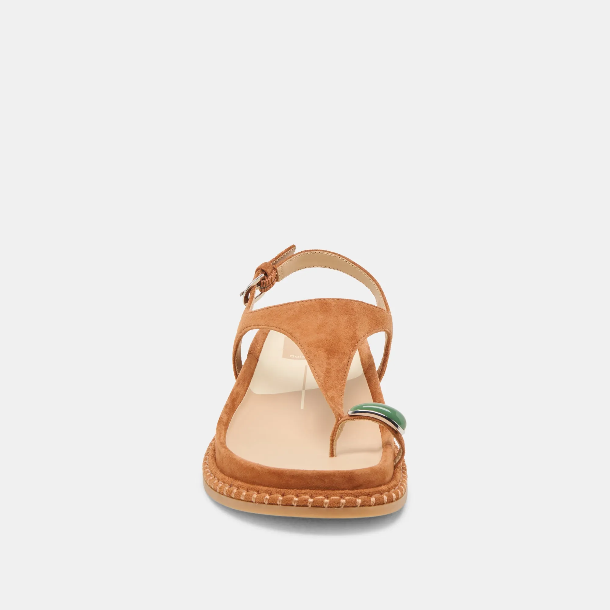 SANDALES STEFAN GEMSTONE EN DAIM CARAMEL